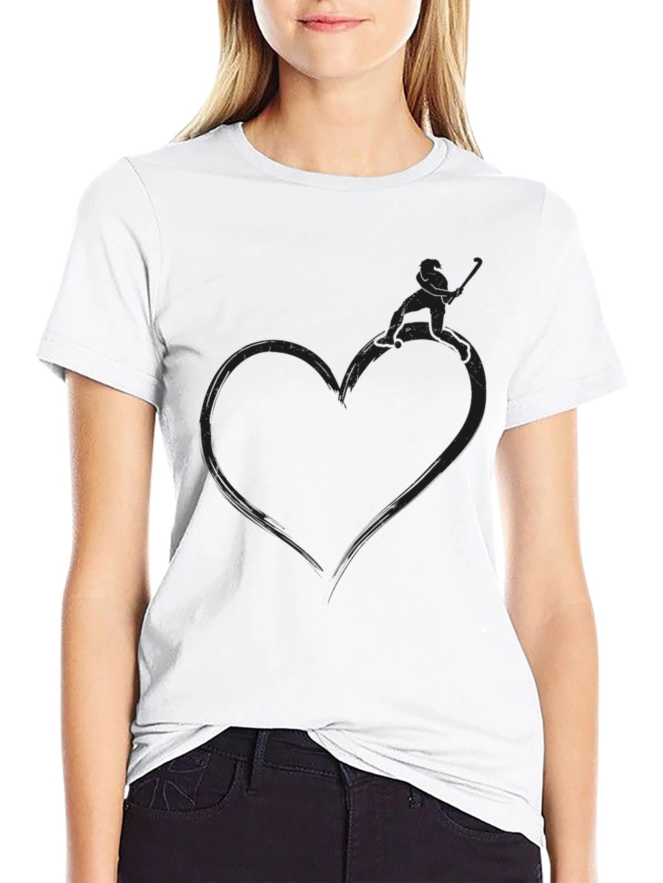 Heart Fisherman Graphic Tee - Stylish Comfort