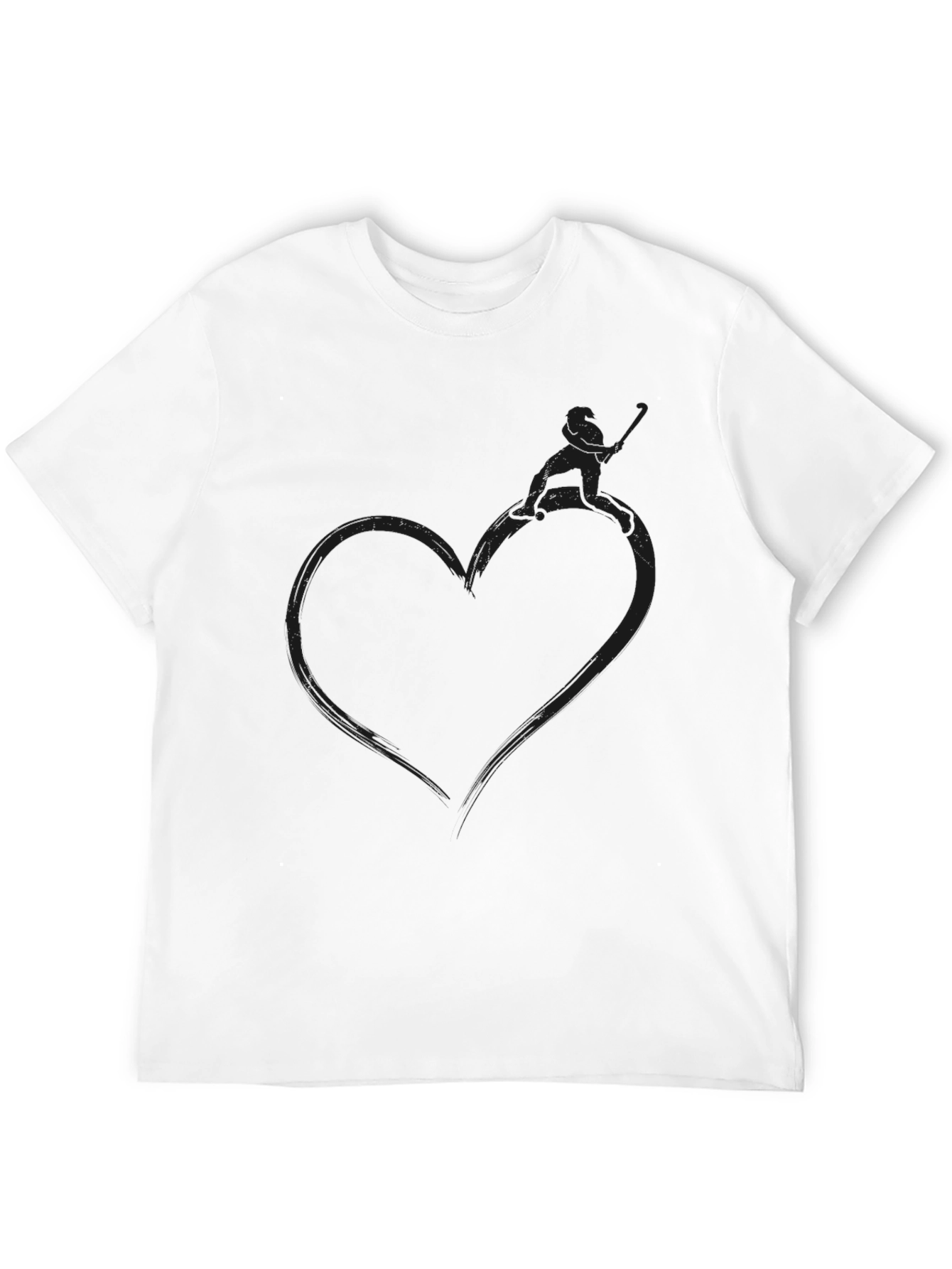 Heart Fisherman Graphic Tee - Stylish Comfort