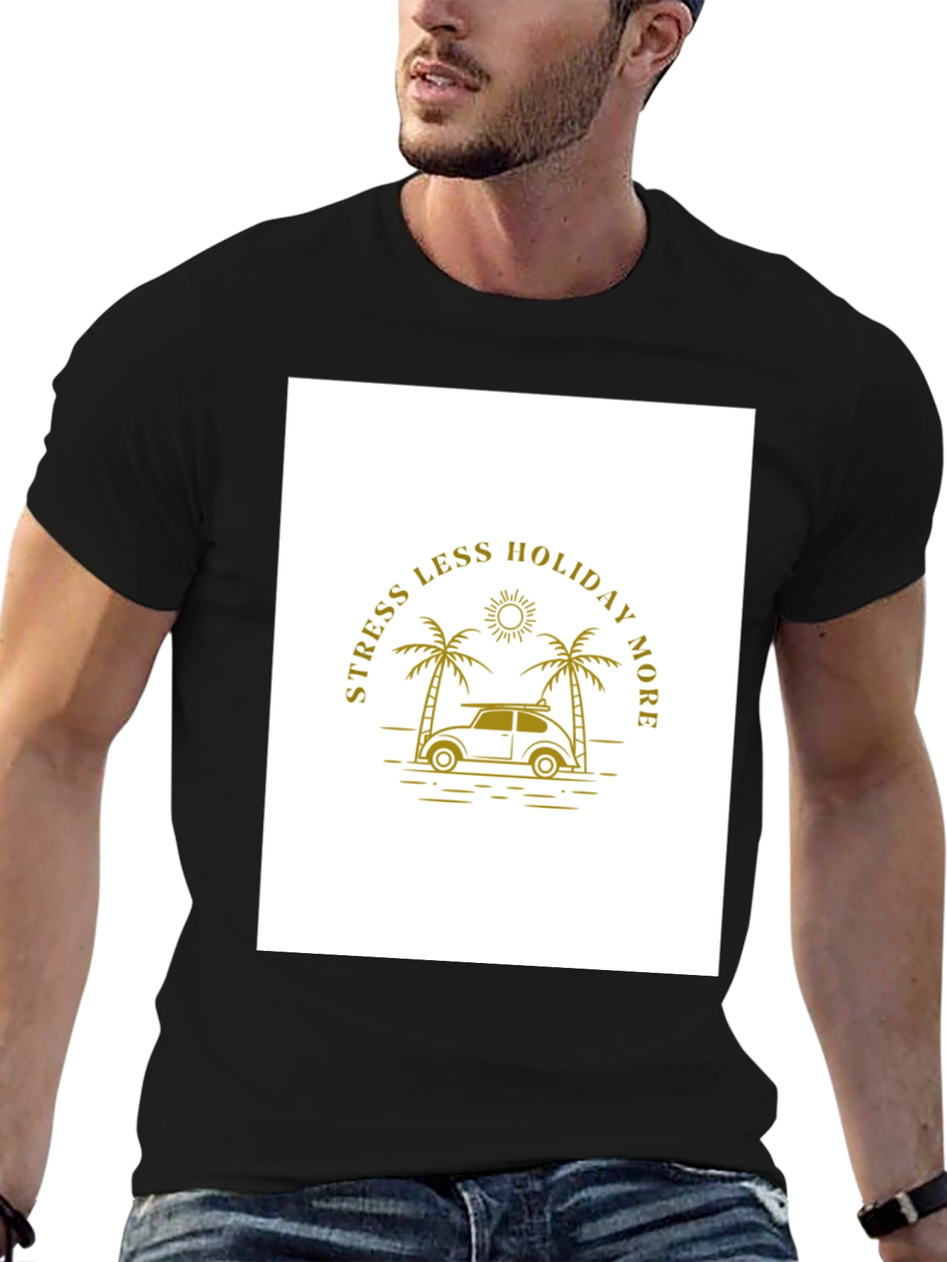 Holiday Mode T-Shirt - Palm Tree Graphic Tee