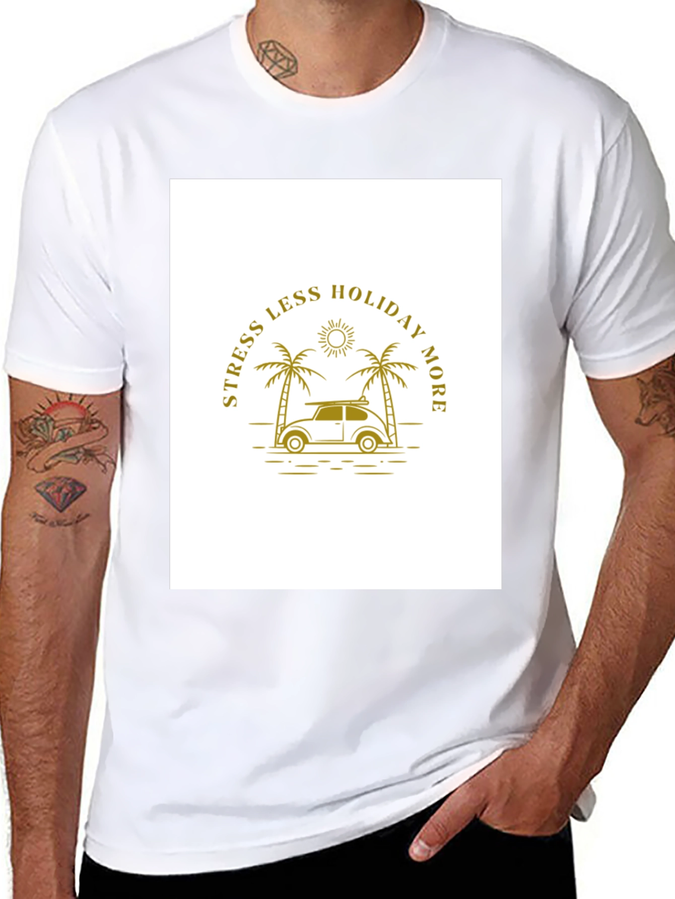 Holiday Mode T-Shirt - Palm Tree Graphic Tee