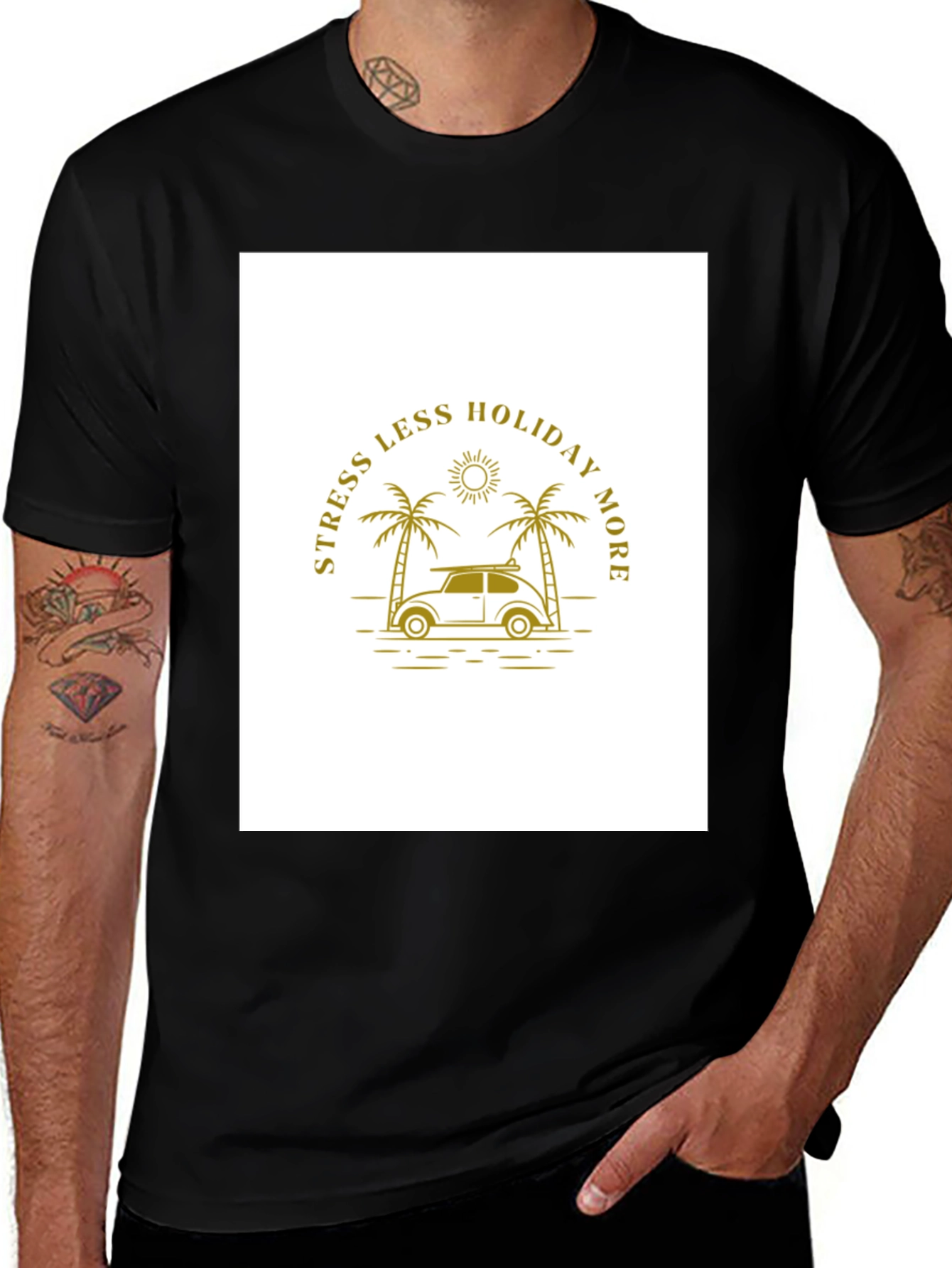 Holiday Mode T-Shirt - Palm Tree Graphic Tee