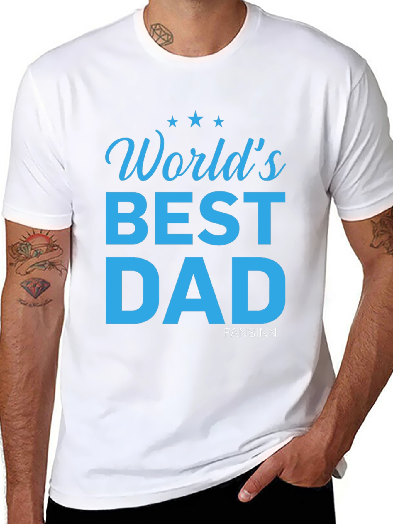 Worlds Best Dad T-Shirt - Fathers Day Gift