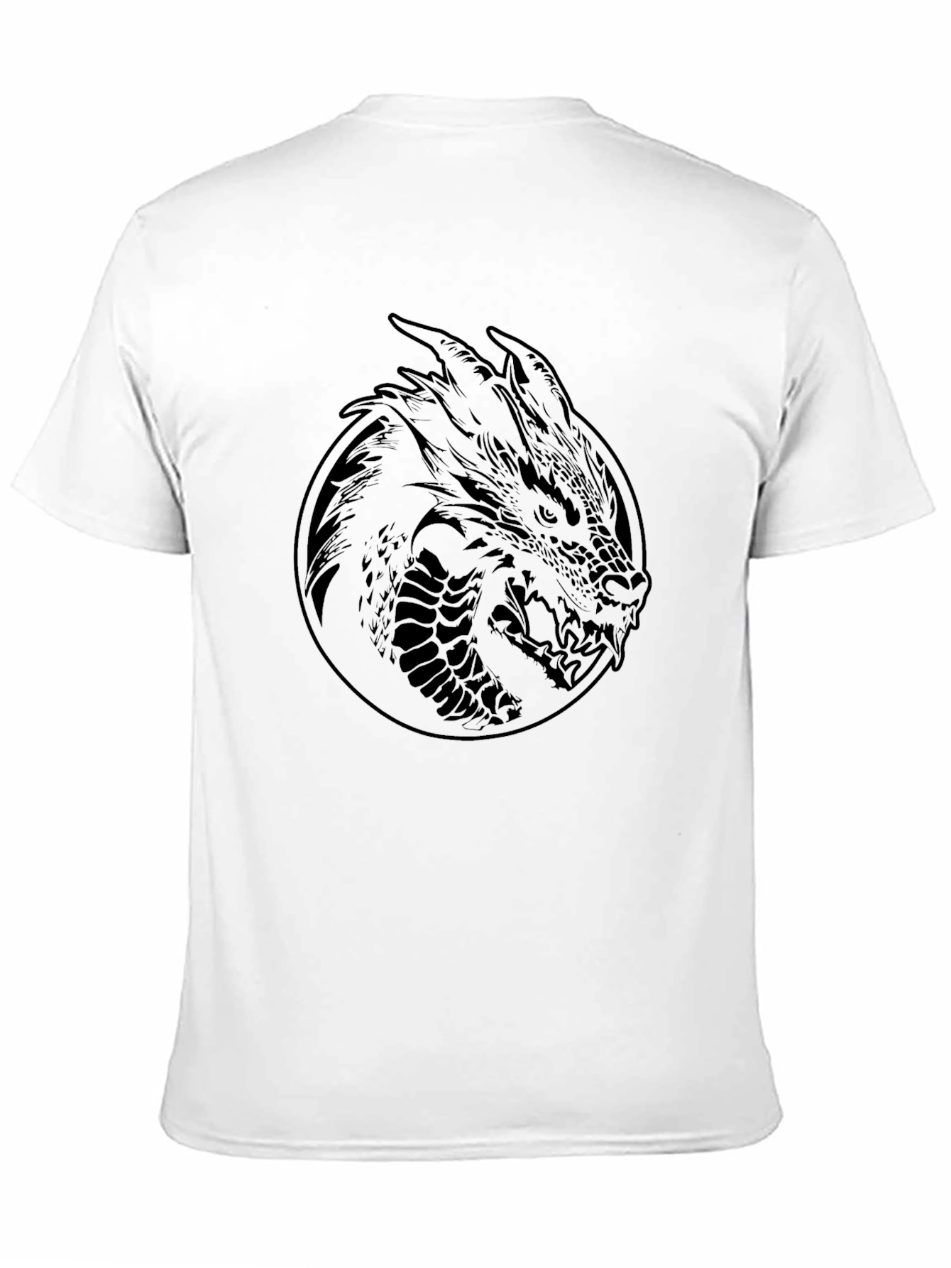 Mens Black Dragon Graphic Tee