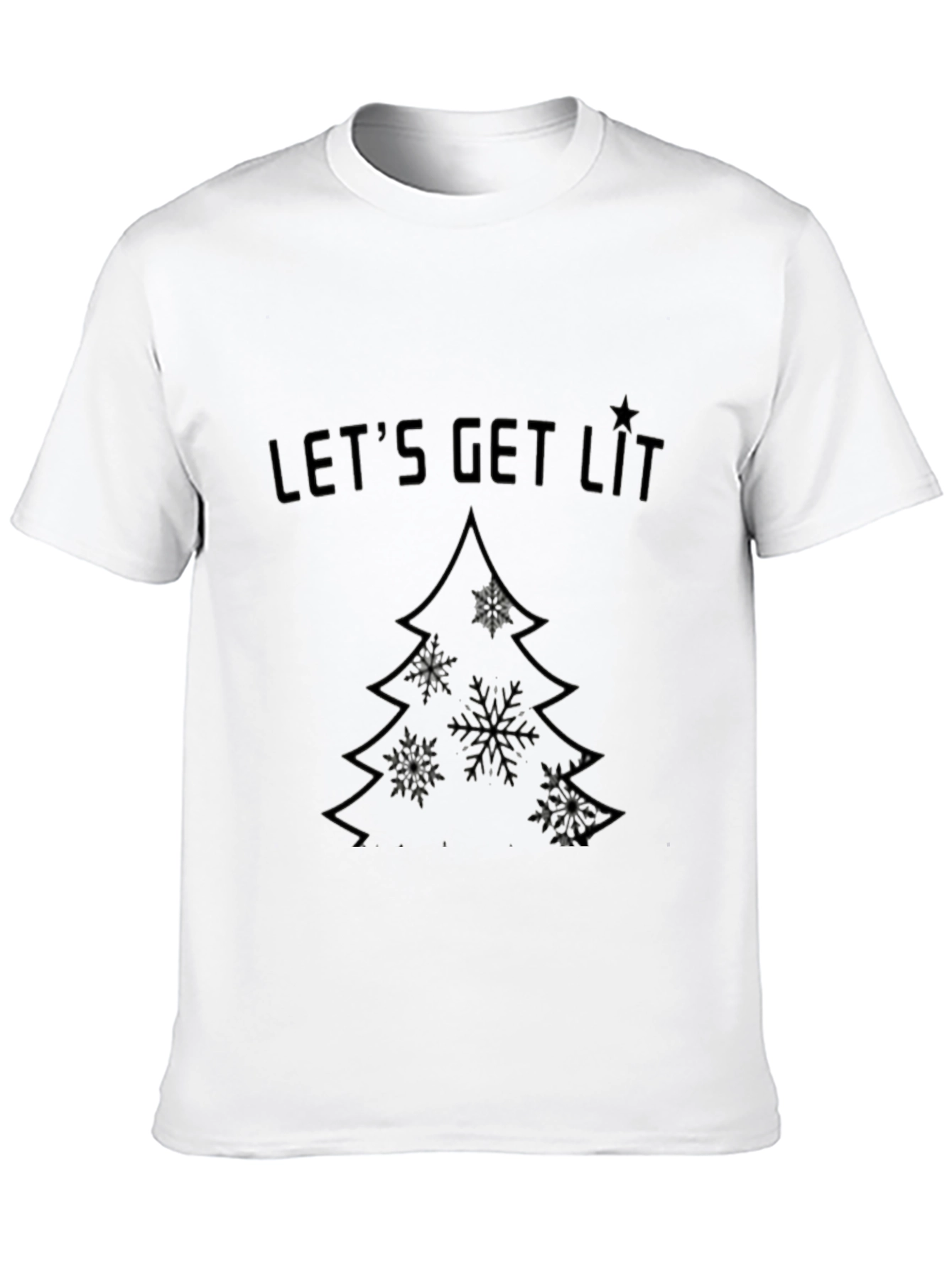 Lets Get Lit Christmas Tree T-Shirt