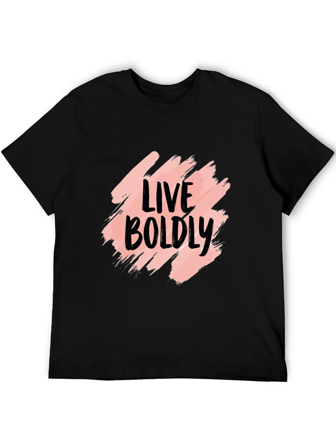 Live Boldly Graphic Black T-Shirt