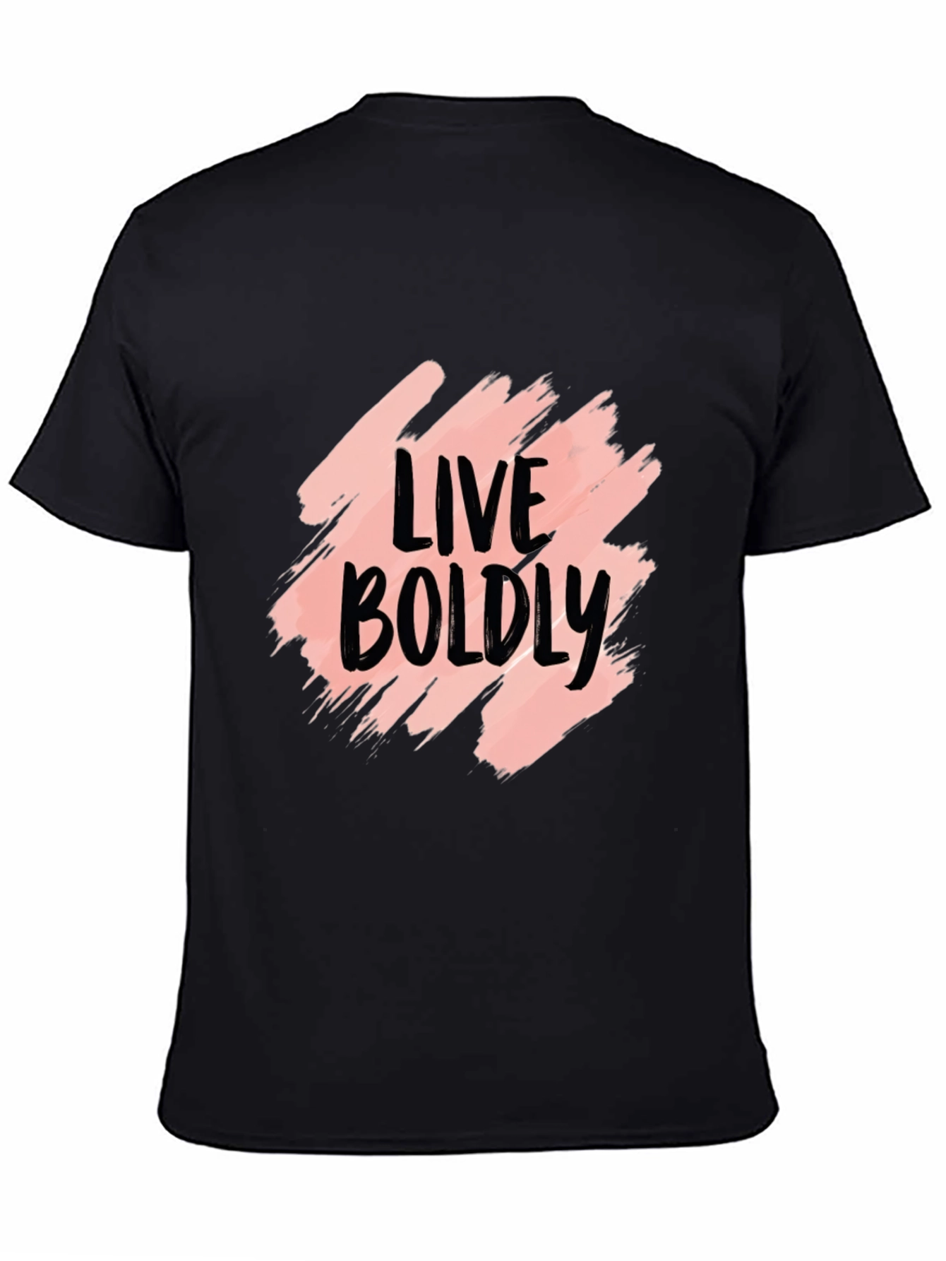 Live Boldly Graphic Black T-Shirt