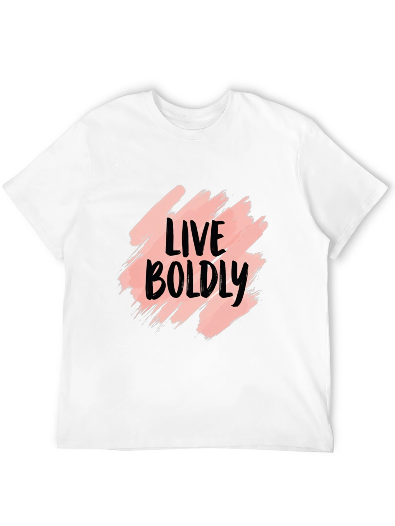Live Boldly Graphic Black T-Shirt
