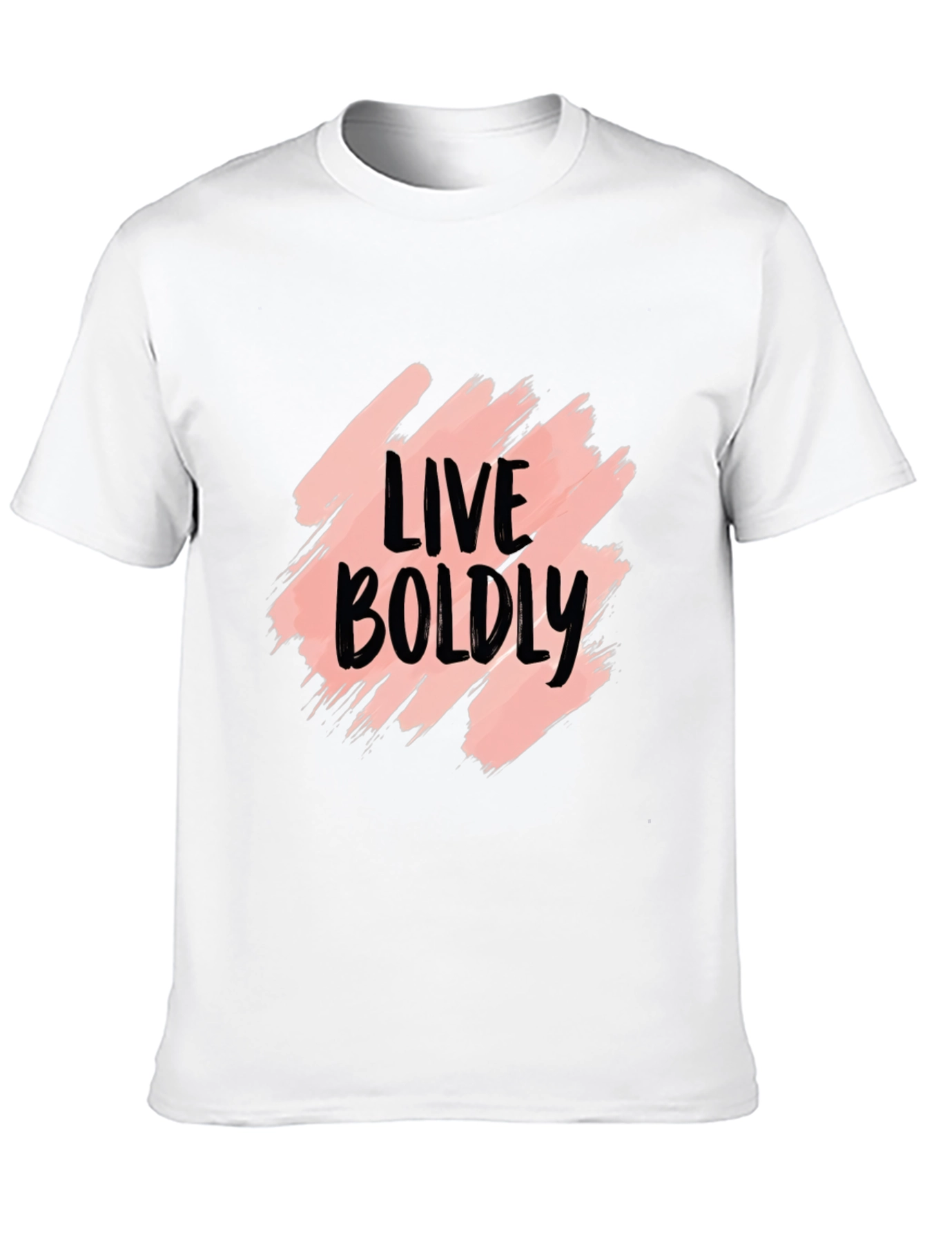 Live Boldly Graphic Black T-Shirt