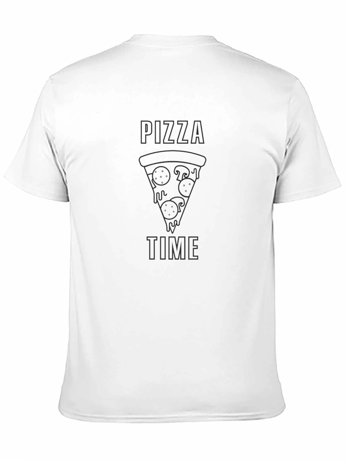 Pizza Time Black Graphic Tee - Unisex