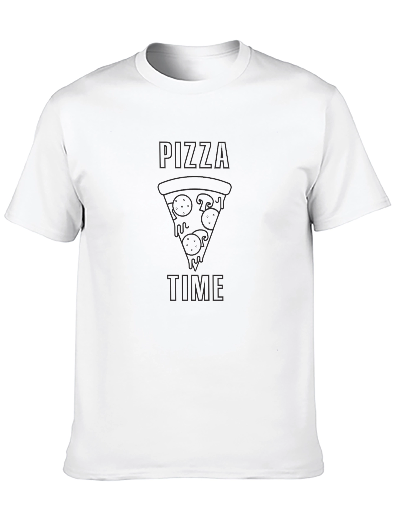 Pizza Time Black Graphic Tee - Unisex
