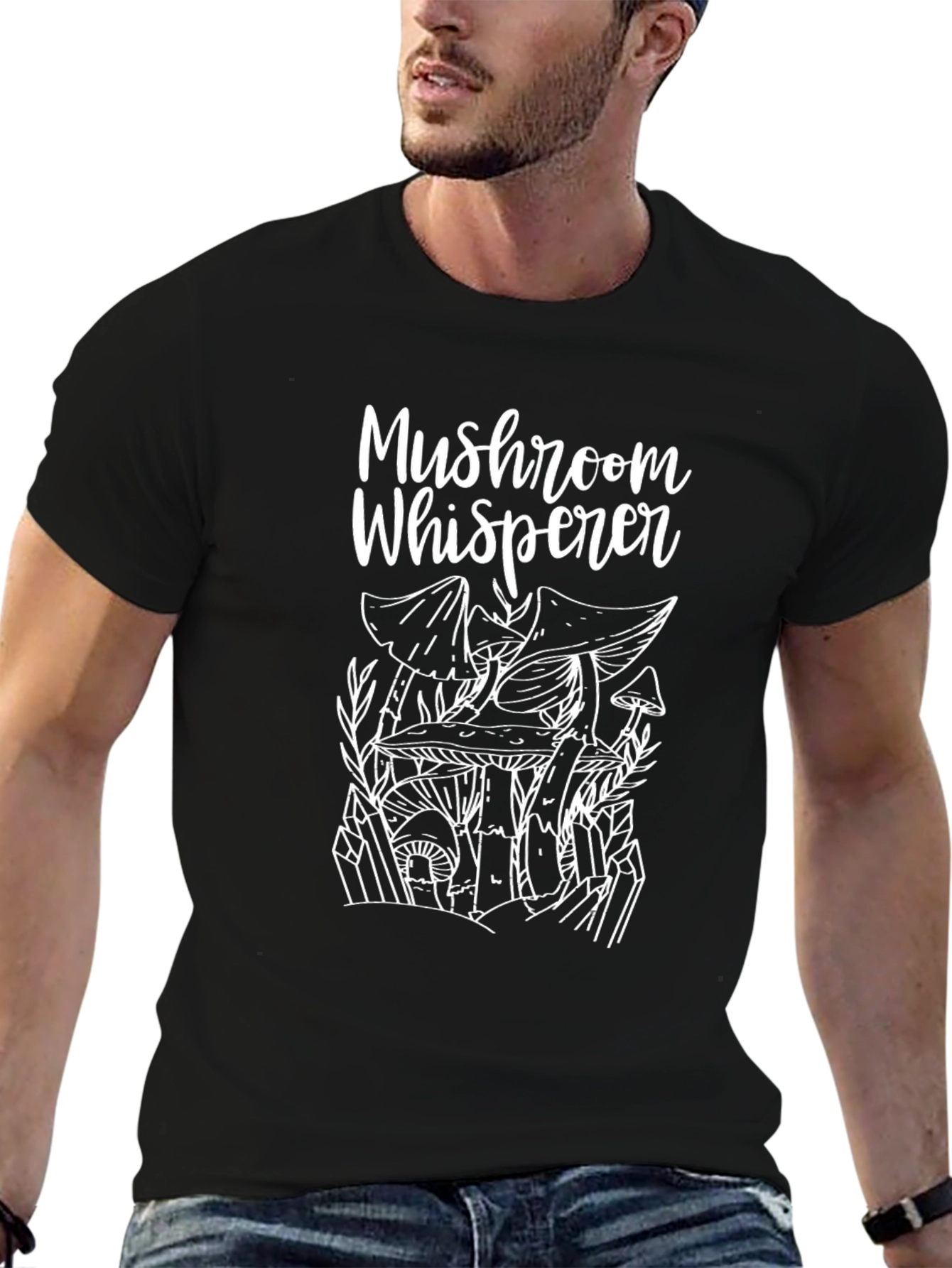 Mushroom Whisperer Graphic Tee - Nature Lovers T-Shirt