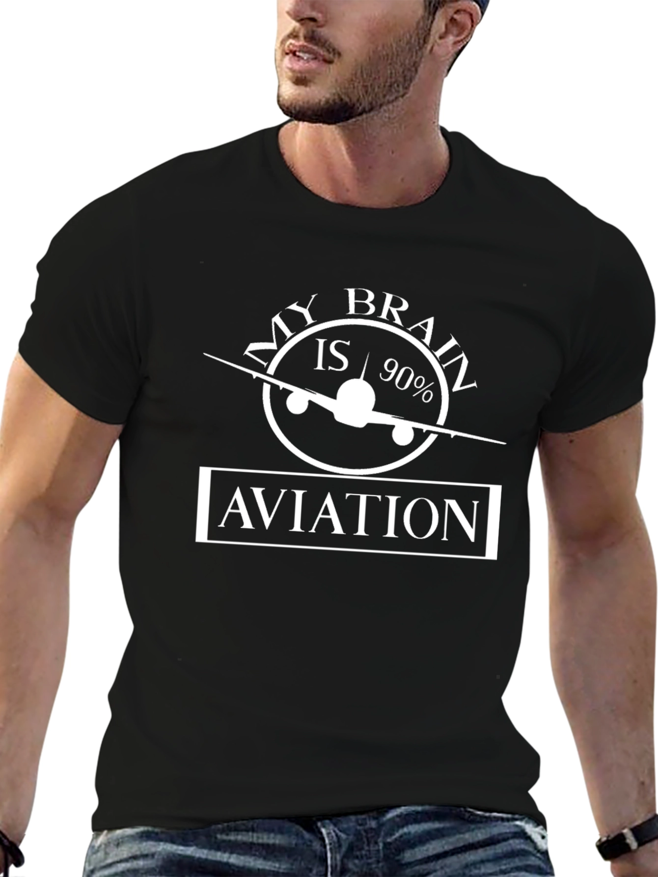 Aviation Brain Graphic Tee