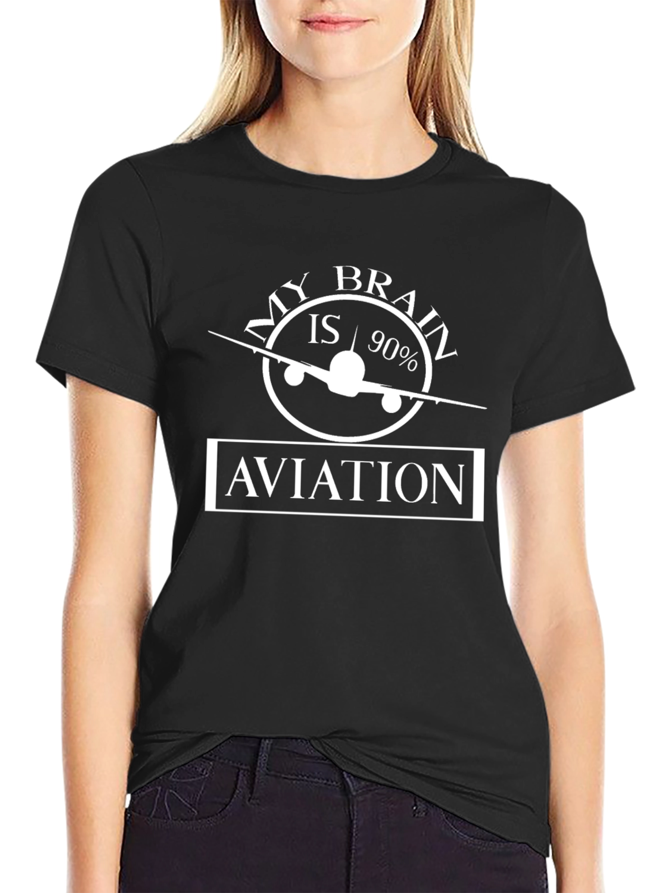 Aviation Brain Graphic Tee