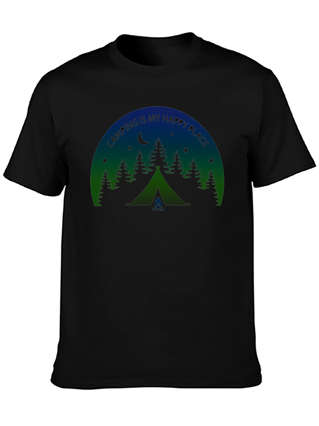 Camping Is My Happy Place Graphic Tee