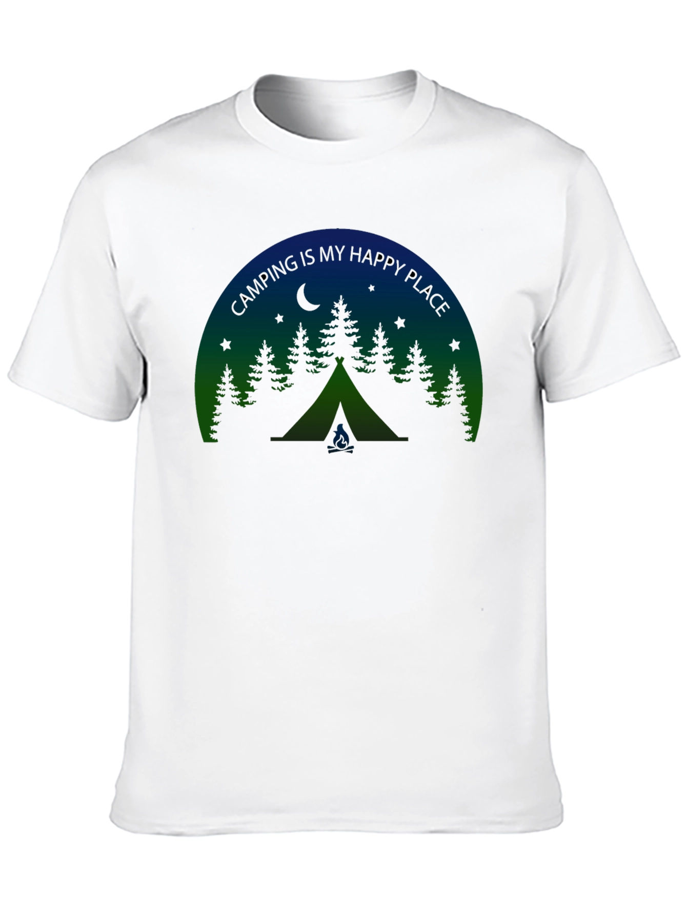 Camping Is My Happy Place Graphic Tee