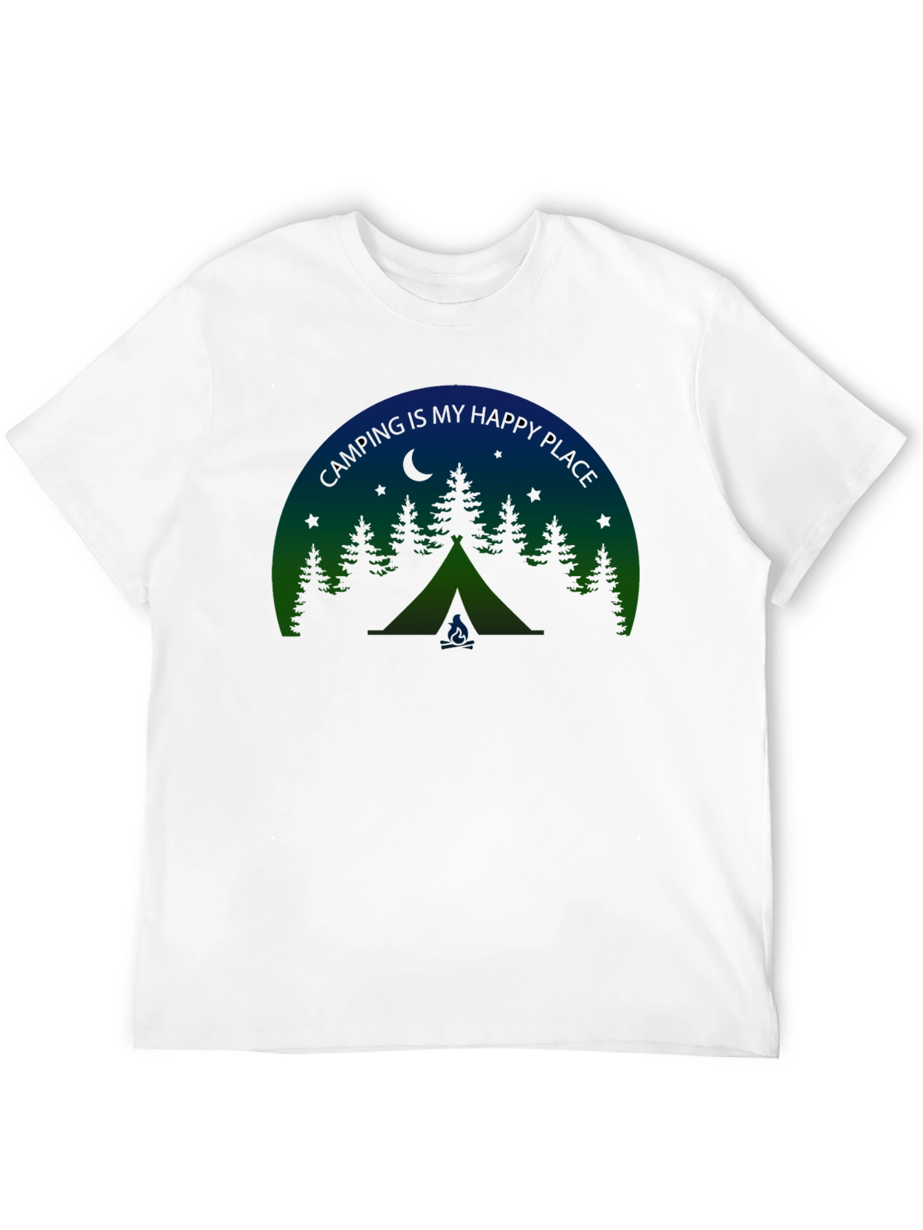 Camping Is My Happy Place Graphic Tee