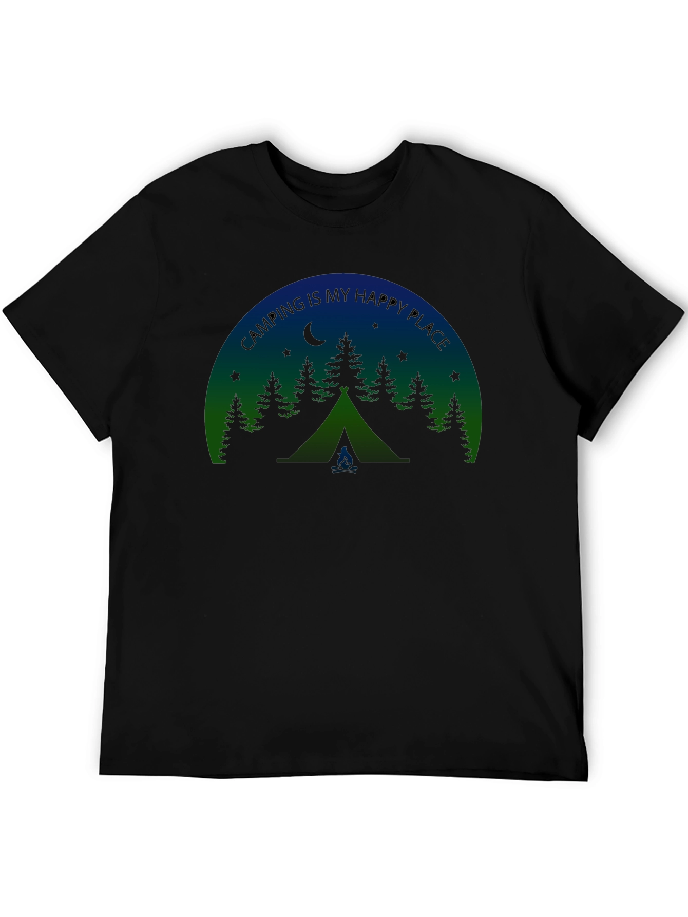 Camping Is My Happy Place Graphic Tee