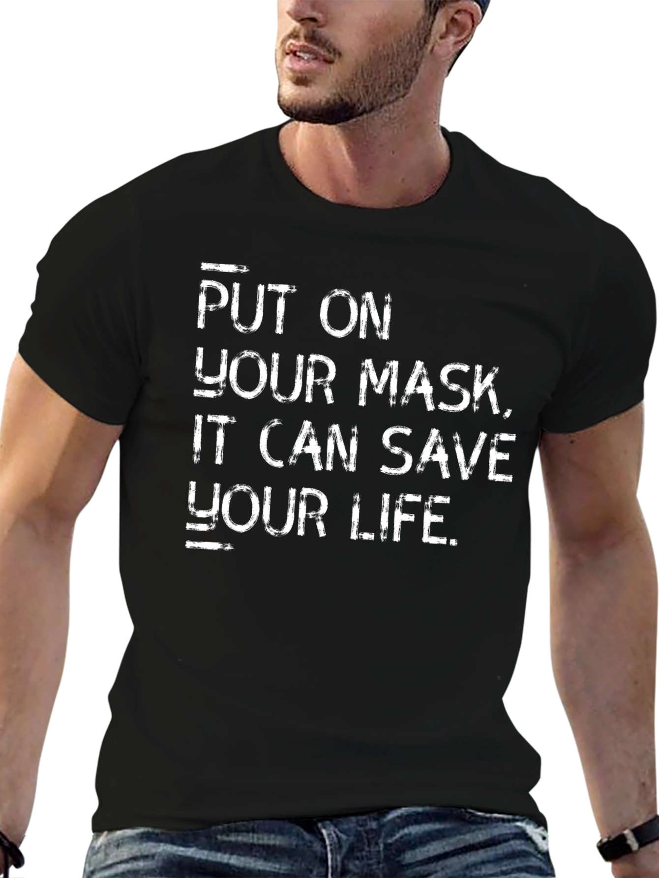Mask Saves Lives Graphic Tee