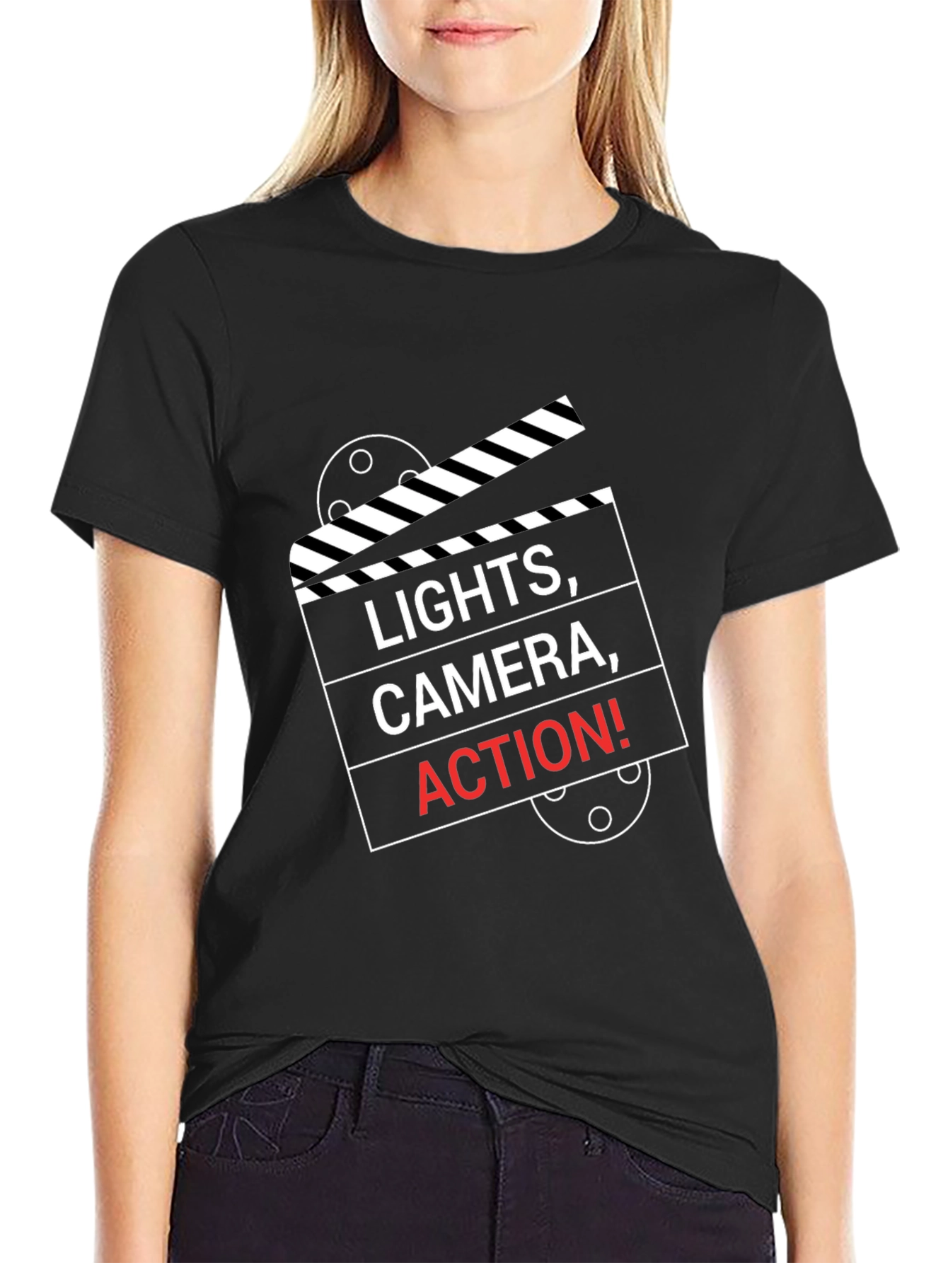 Lights Camera Action Movie T-Shirt