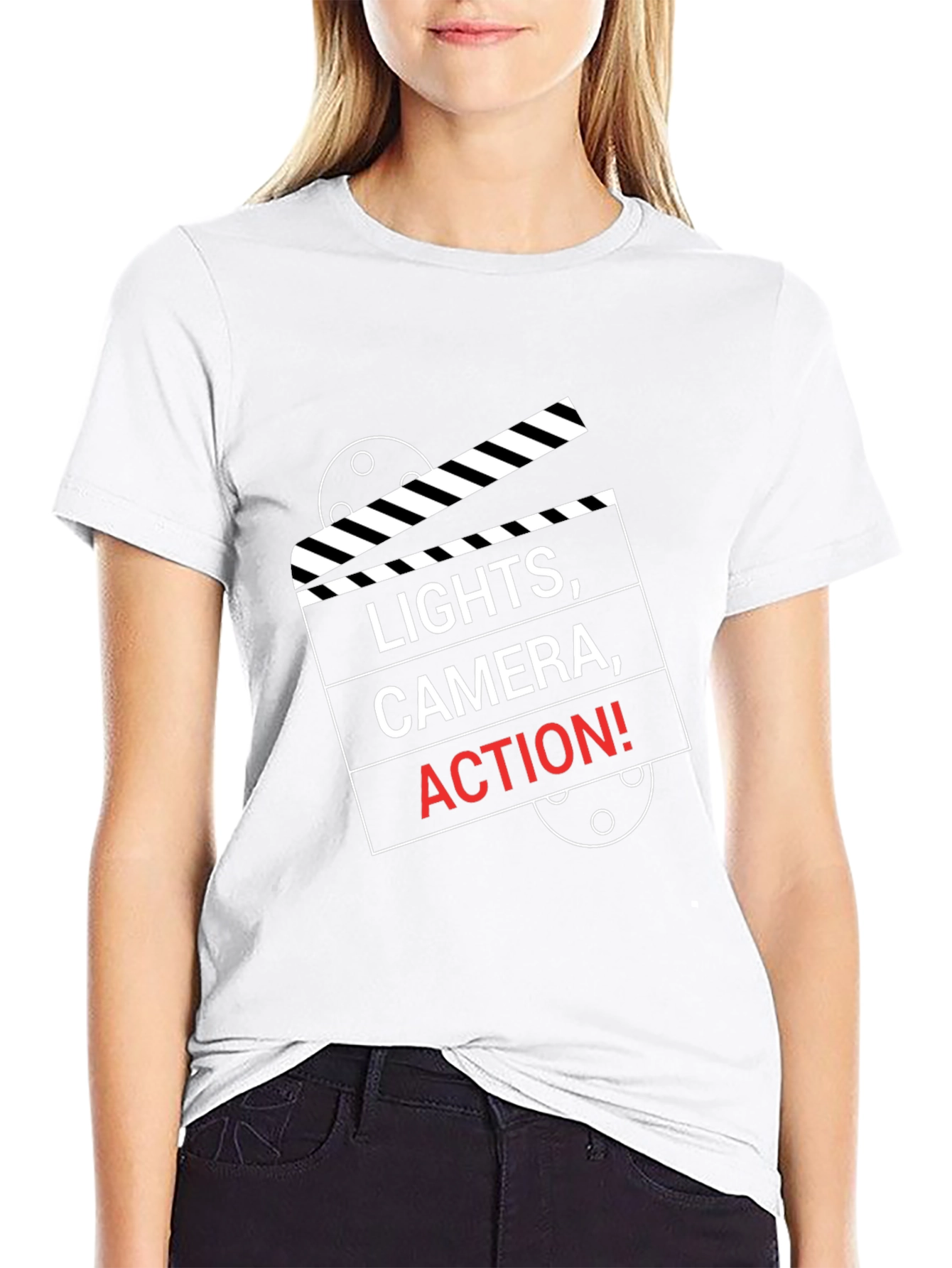 Lights Camera Action Movie T-Shirt