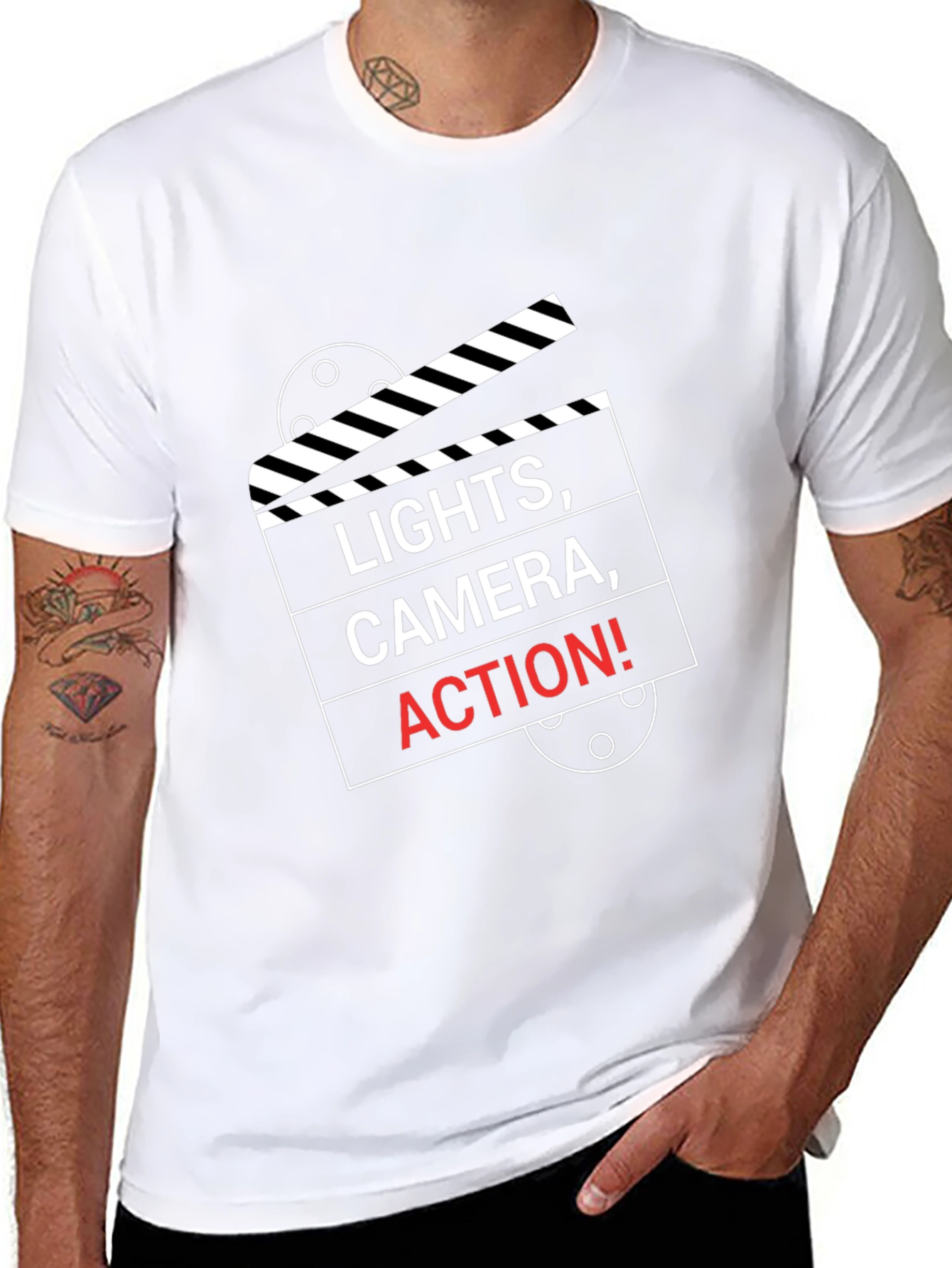 Lights Camera Action Movie T-Shirt
