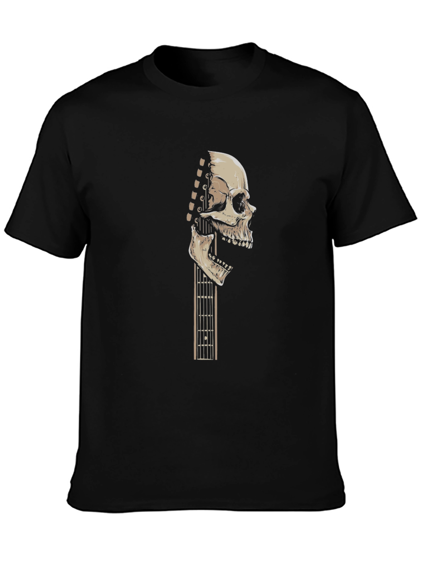 Skull Guitar Graphic Tee - Rocker Style