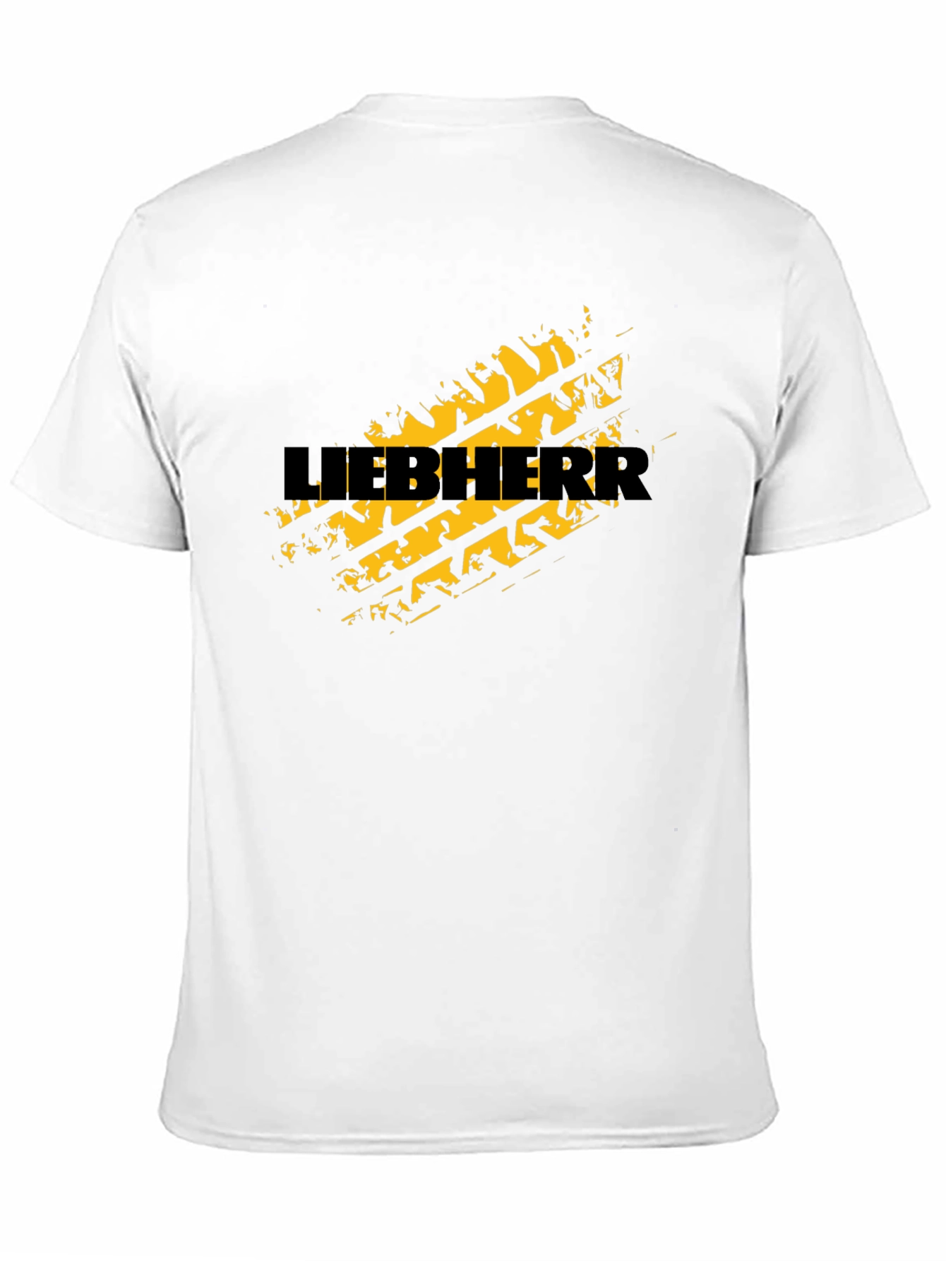 Liebherr Tire Track Graphic Tee - Black Cotton