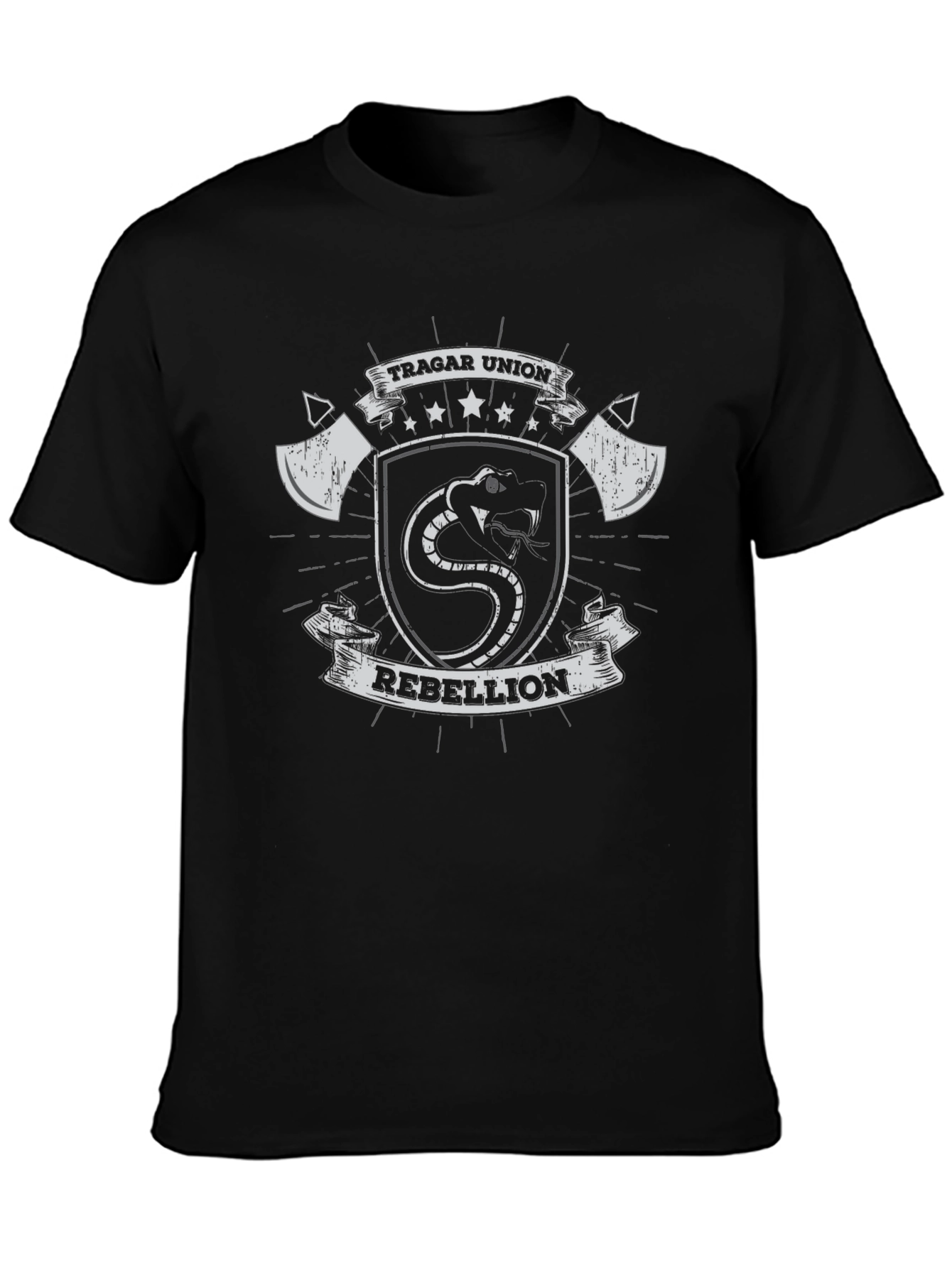 Tragar Union Rebellion Graphic T-Shirt - Black