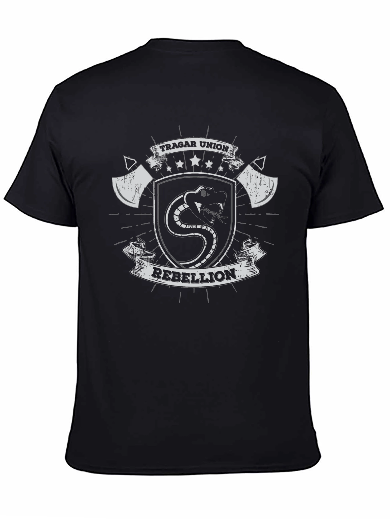 Tragar Union Rebellion Graphic T-Shirt - Black