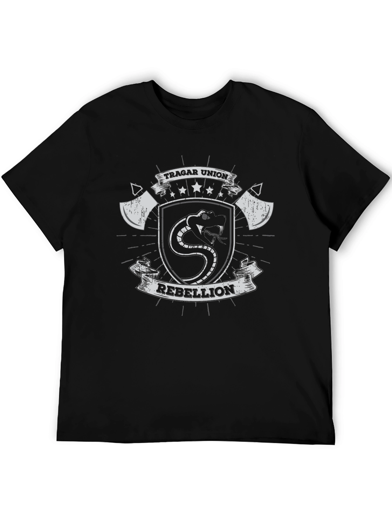 Tragar Union Rebellion Graphic T-Shirt - Black