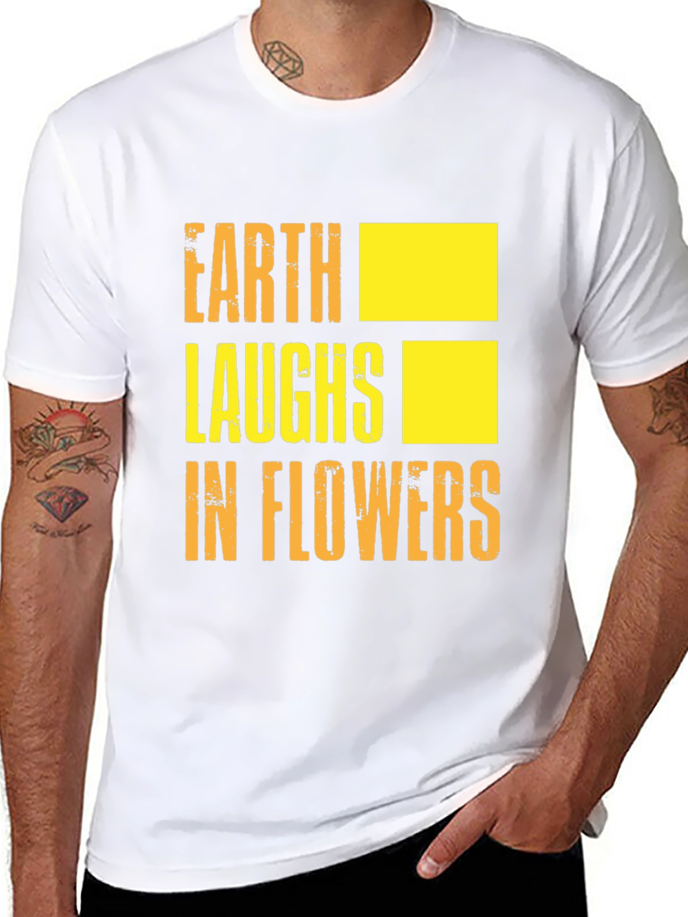 Earth Laughs in Flowers Graphic T-Shirt