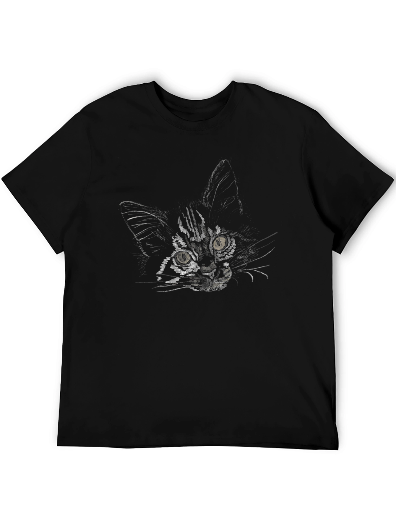 Cool Cat Graphic Tee - Black T-Shirt