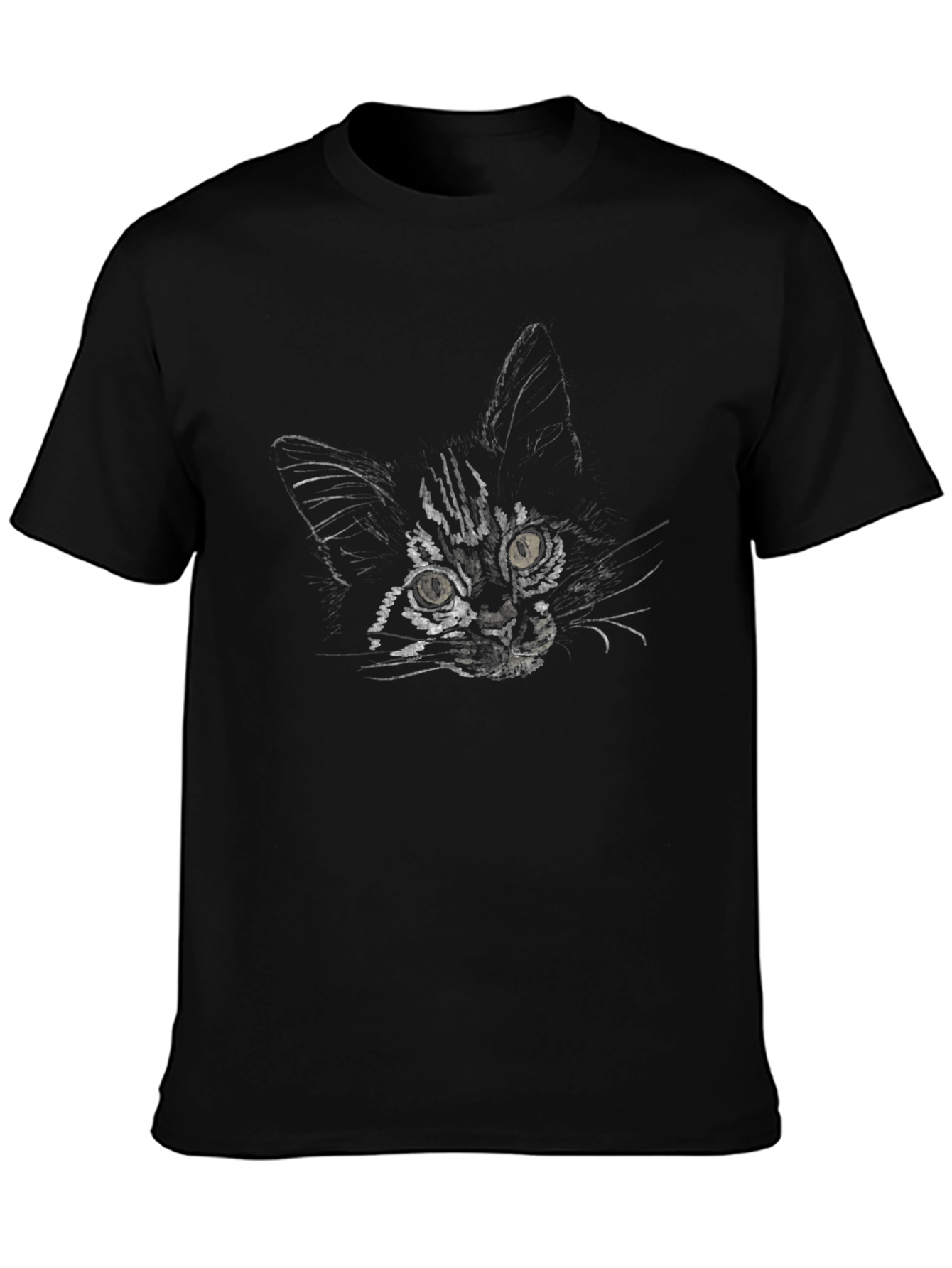 Cool Cat Graphic Tee - Black T-Shirt