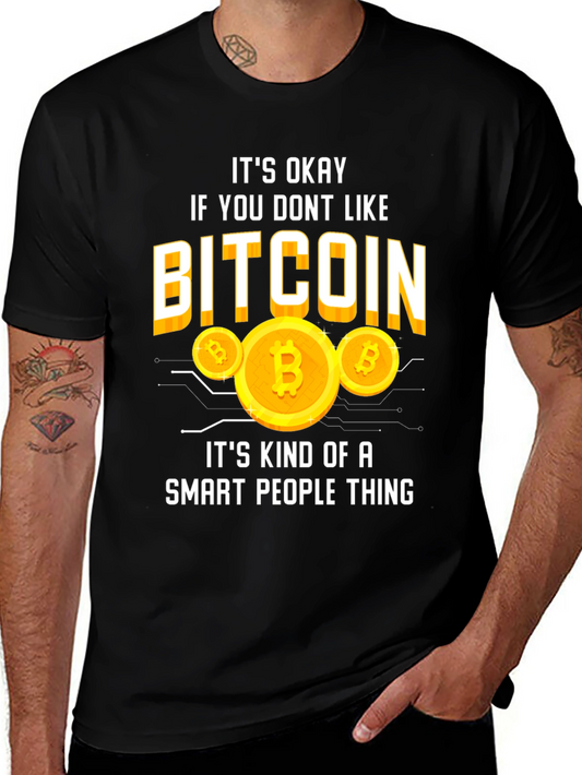 Bitcoin Smart People Thing Graphic T-Shirt