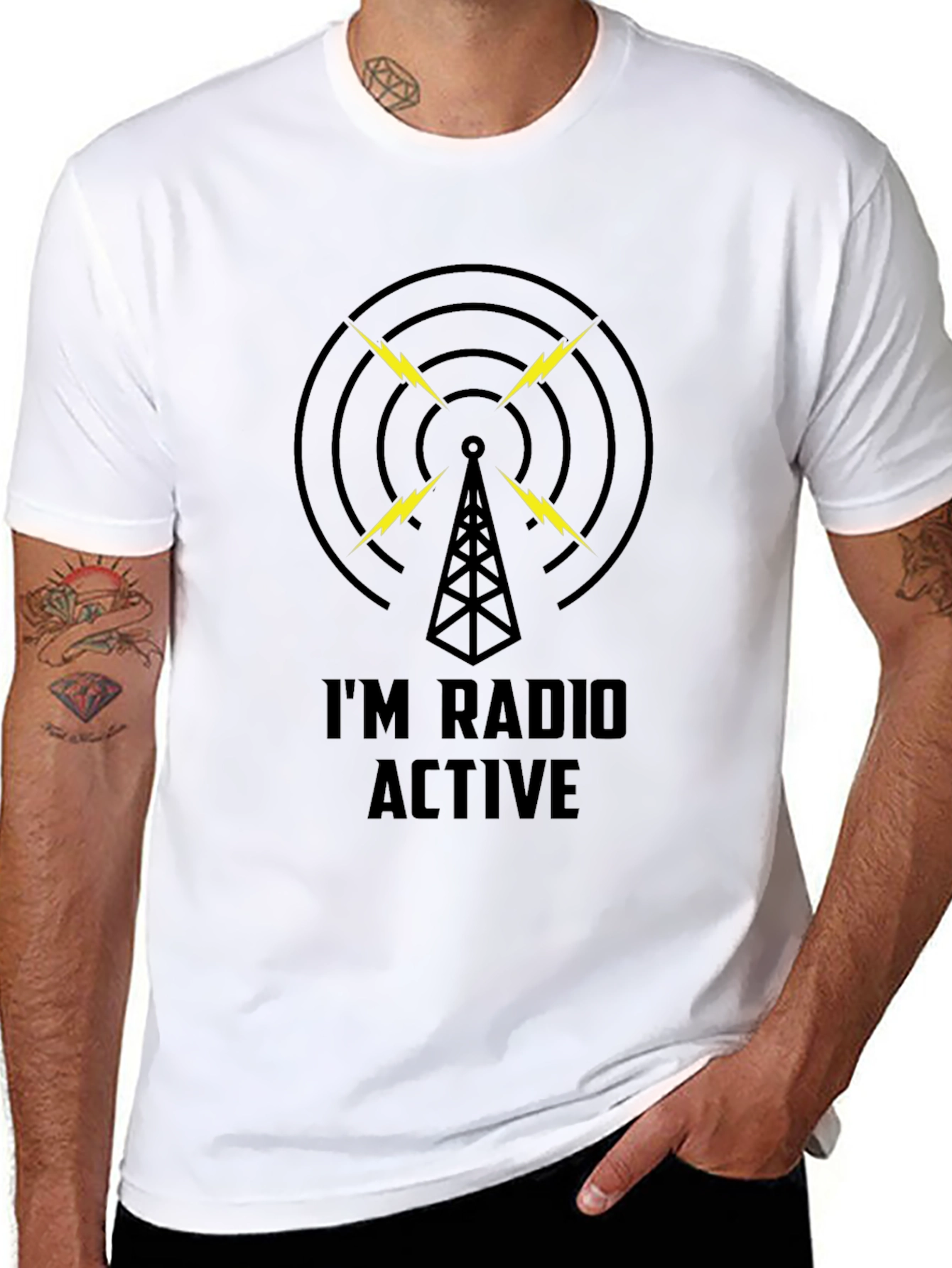 Im Radio Active Graphic T-Shirt - Black