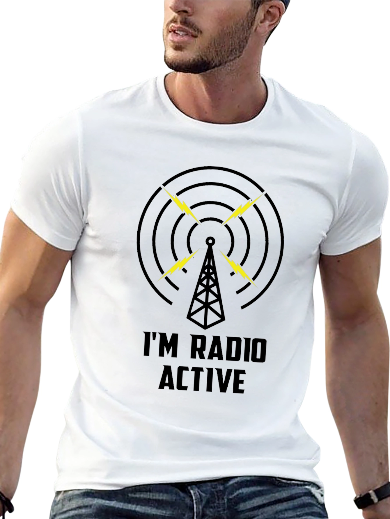 Im Radio Active Graphic T-Shirt - Black