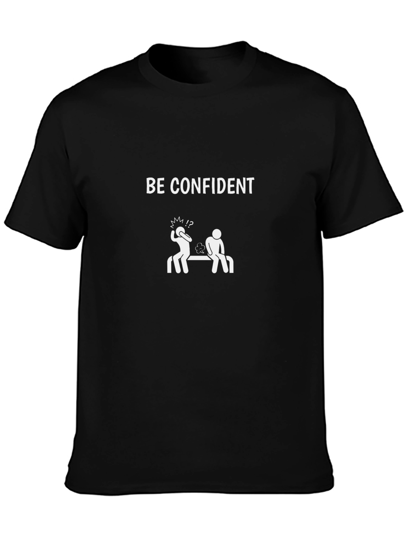 Be Confident Graphic Tee - Mens Black T-Shirt