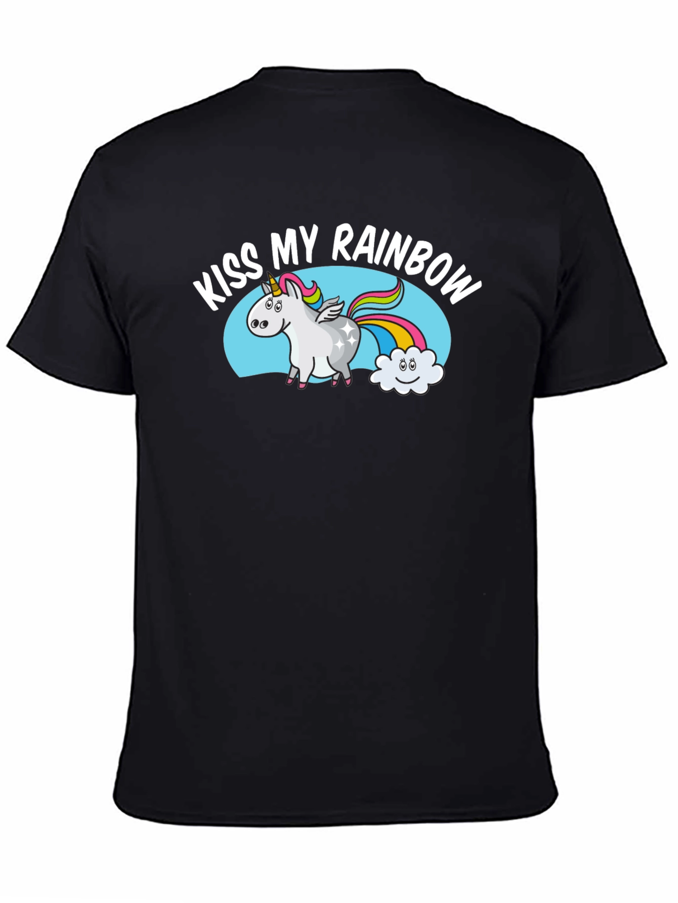Kiss My Rainbow Unicorn Graphic Tee