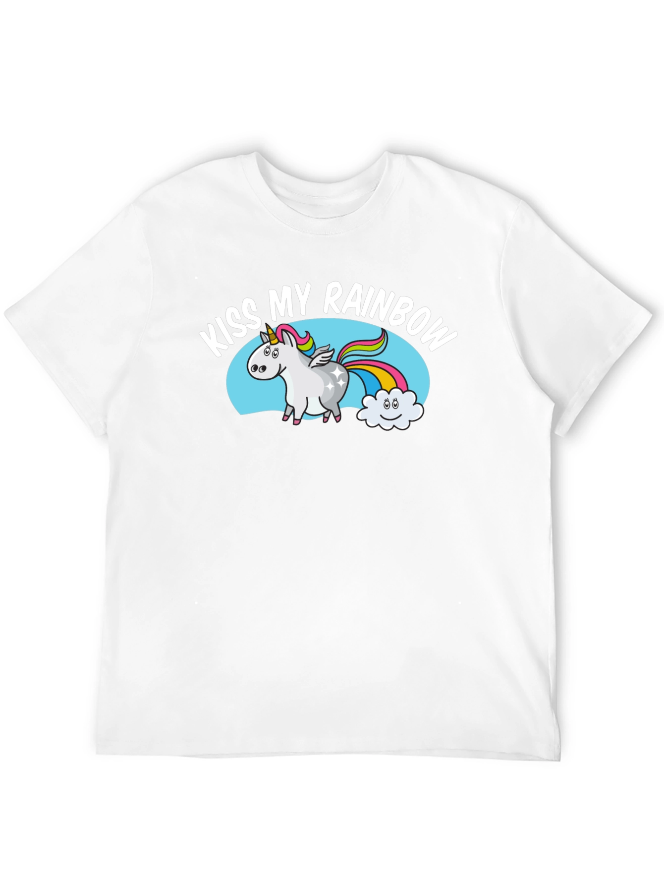 Kiss My Rainbow Unicorn Graphic Tee