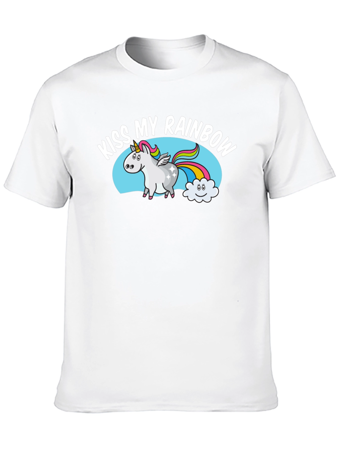 Kiss My Rainbow Unicorn Graphic Tee