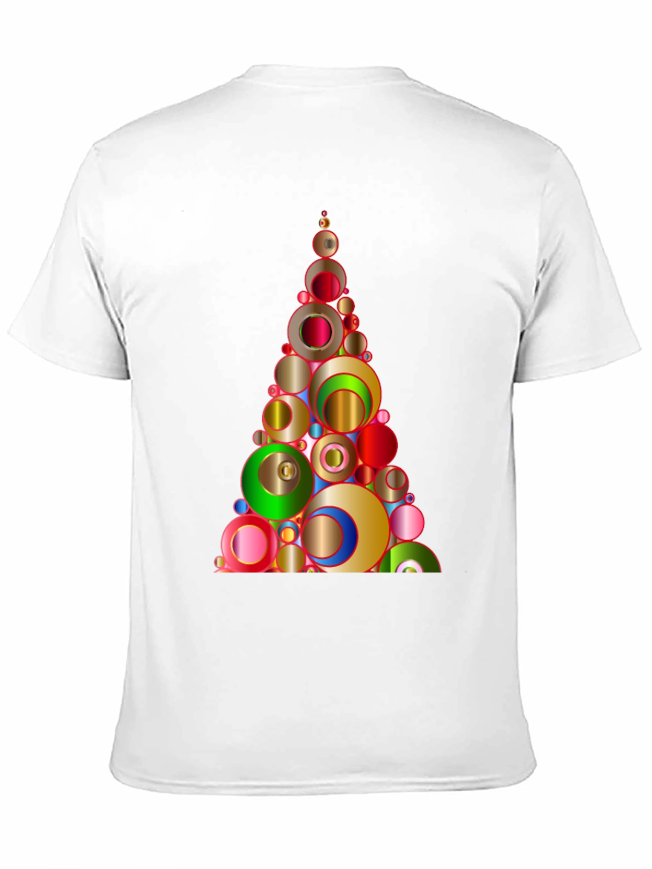 Christmas Circles Tree Graphic Tee