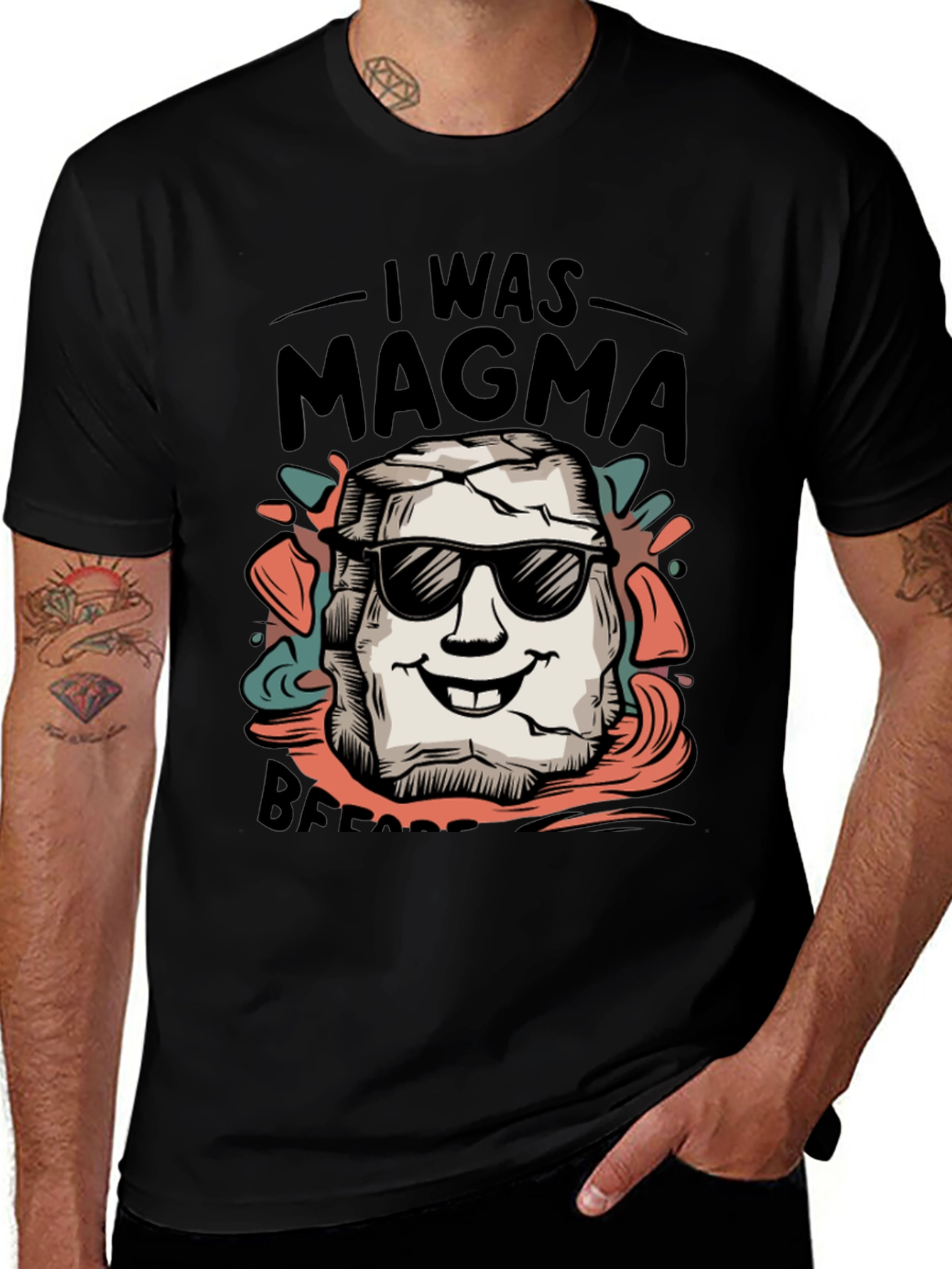I Was Magma Before Black T-Shirt