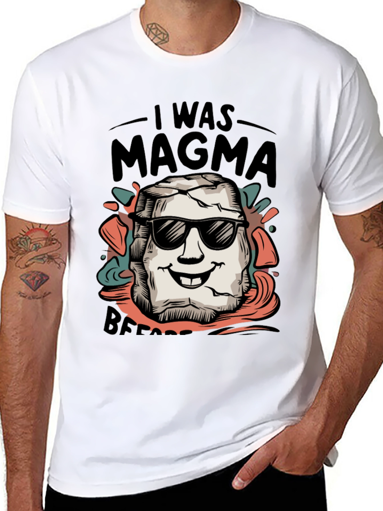 I Was Magma Before Black T-Shirt