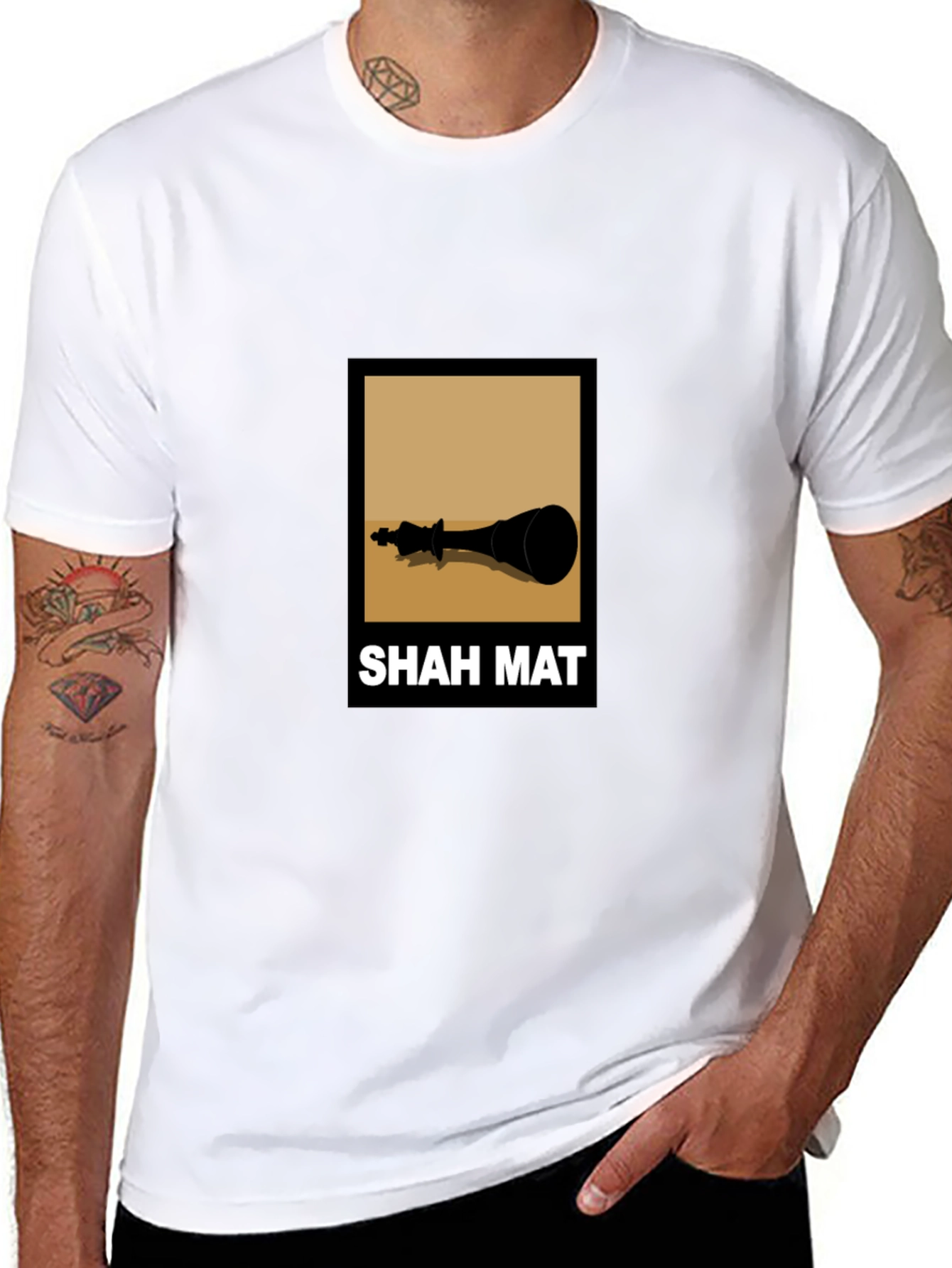Shah Mat Chess King T-Shirt - Checkmate Tee
