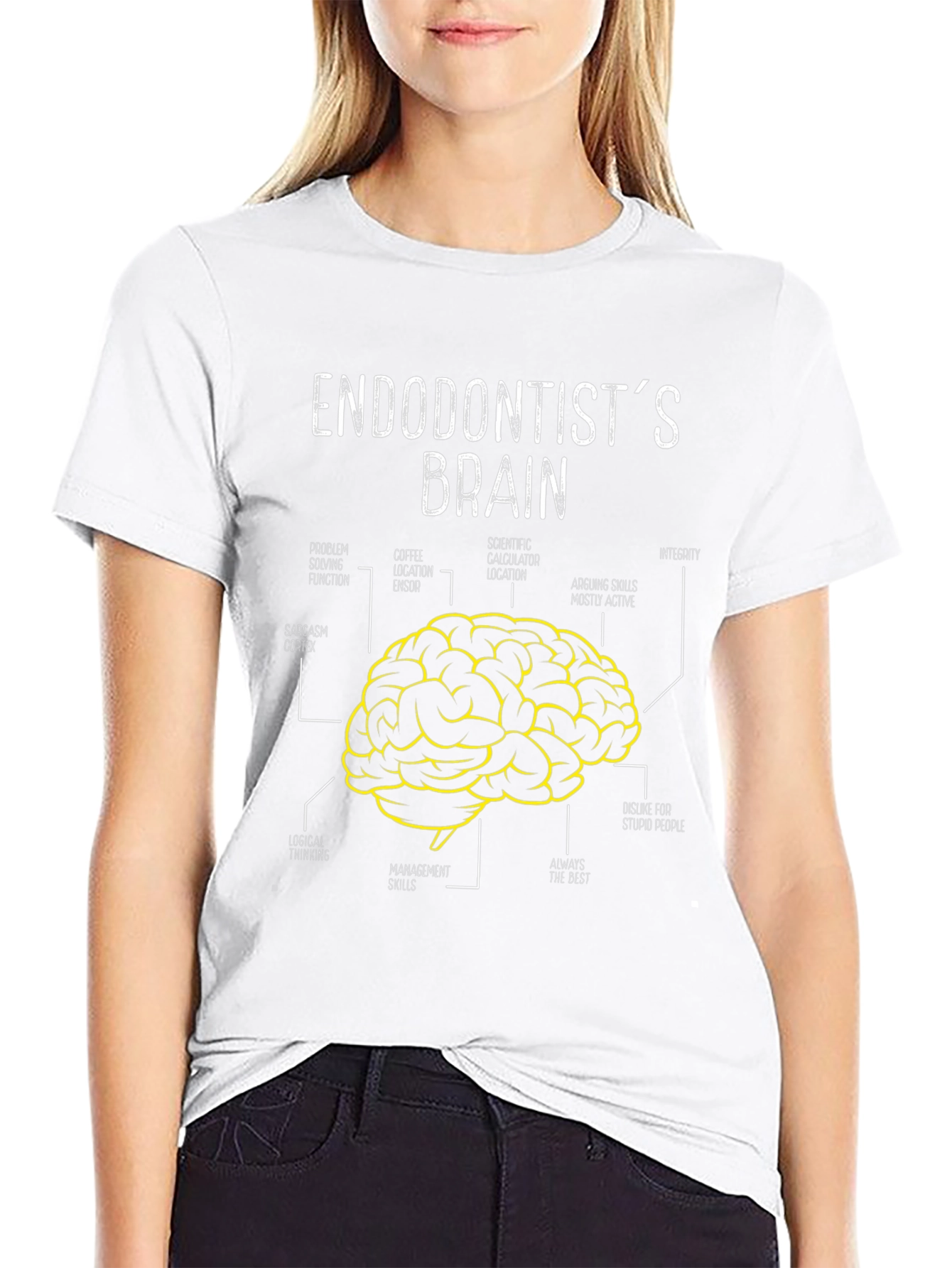 Endodontists Brain T-Shirt - Funny Dental Humor Tee
