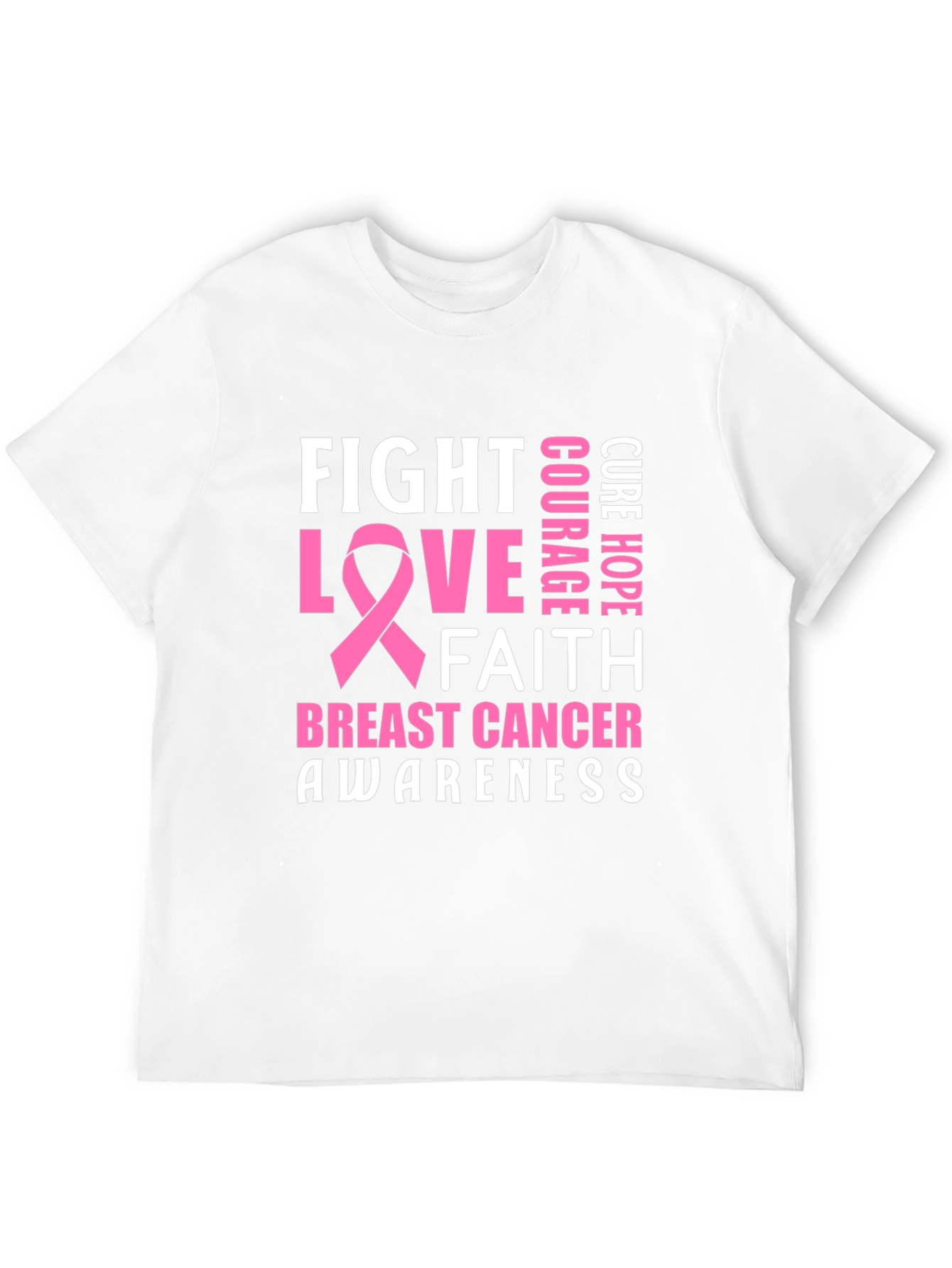 Breast Cancer Awareness T-Shirt - Fight Love Faith