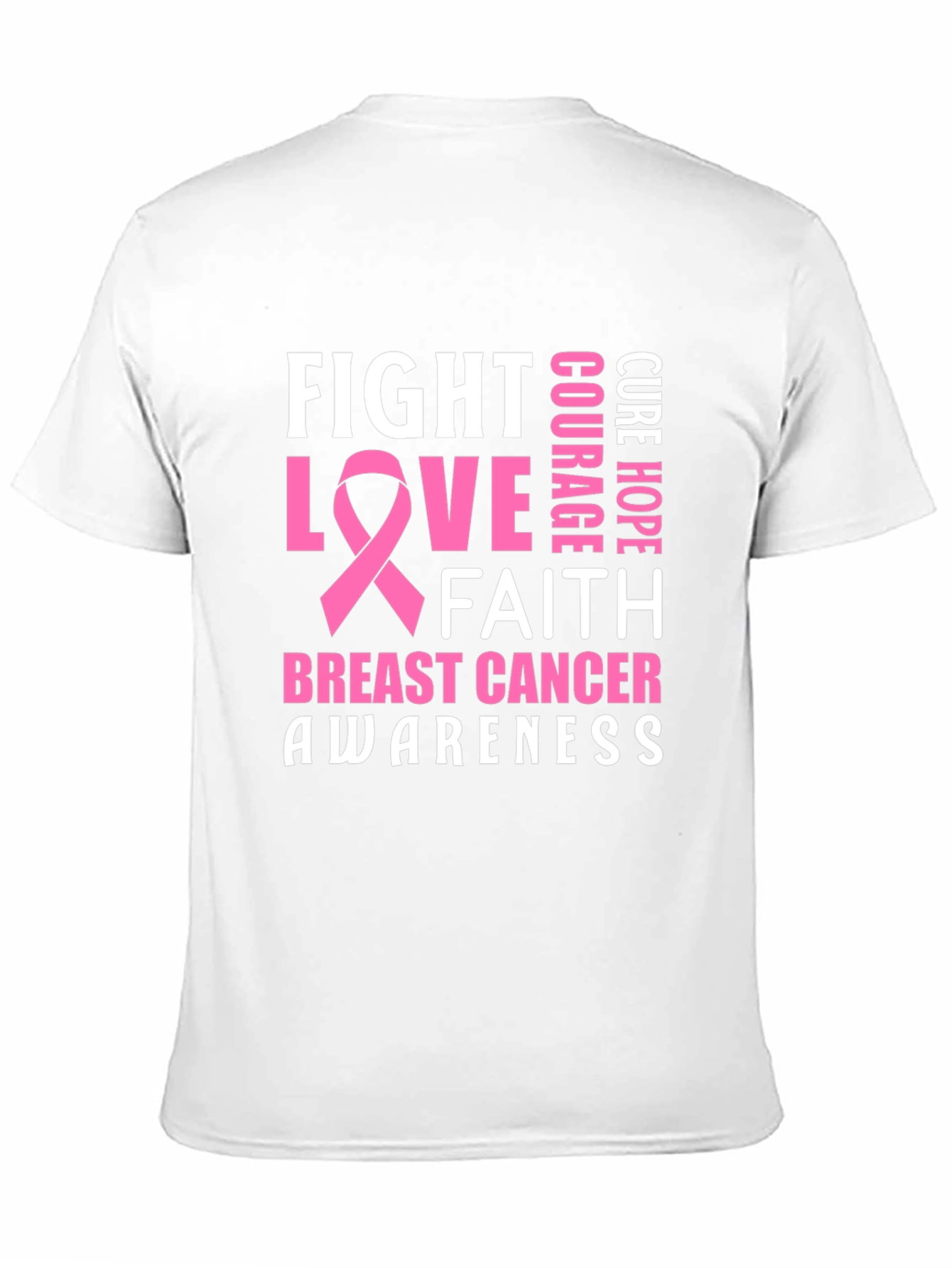 Breast Cancer Awareness T-Shirt - Fight Love Faith
