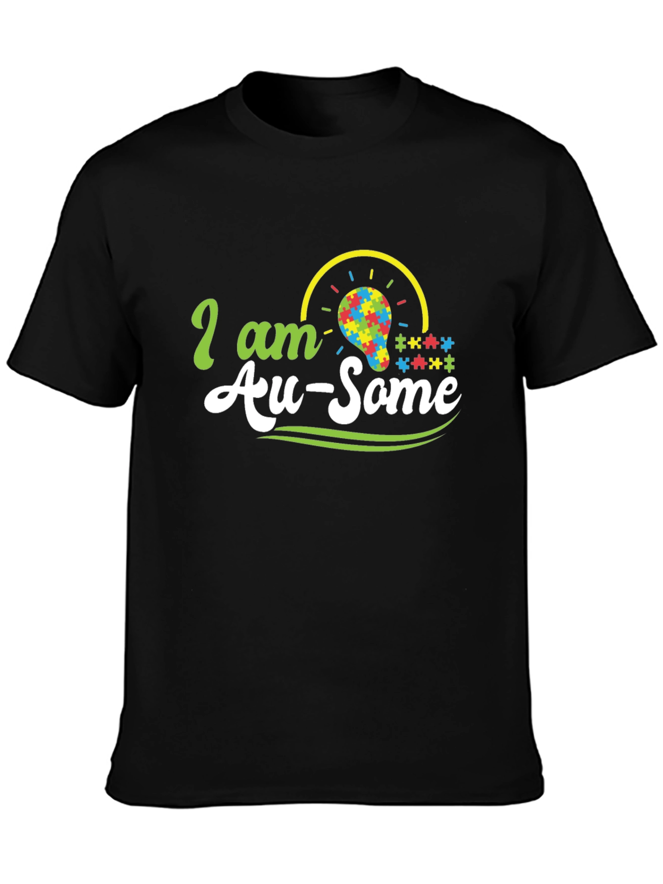 Autism Awareness T-Shirt - Au-Some Puzzle Design