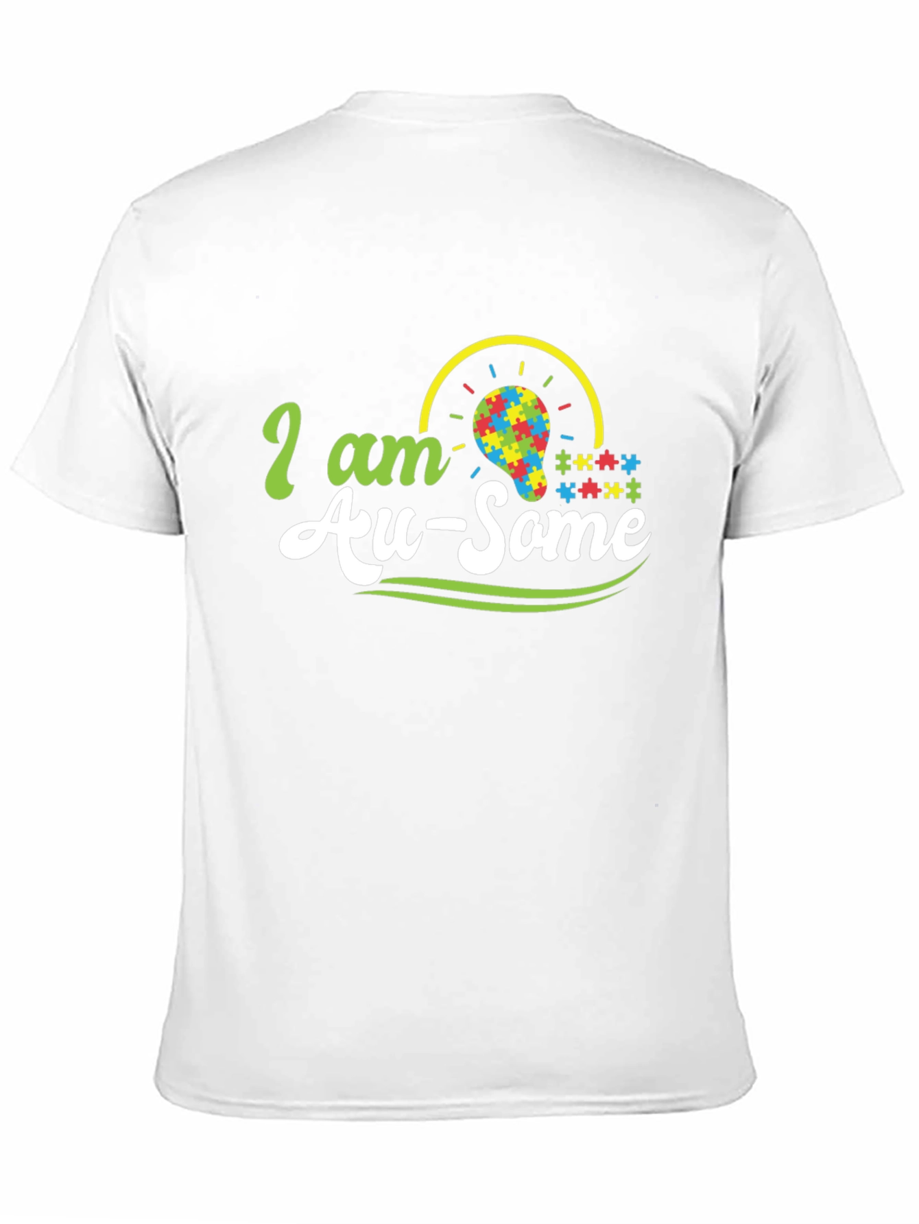 Autism Awareness T-Shirt - Au-Some Puzzle Design