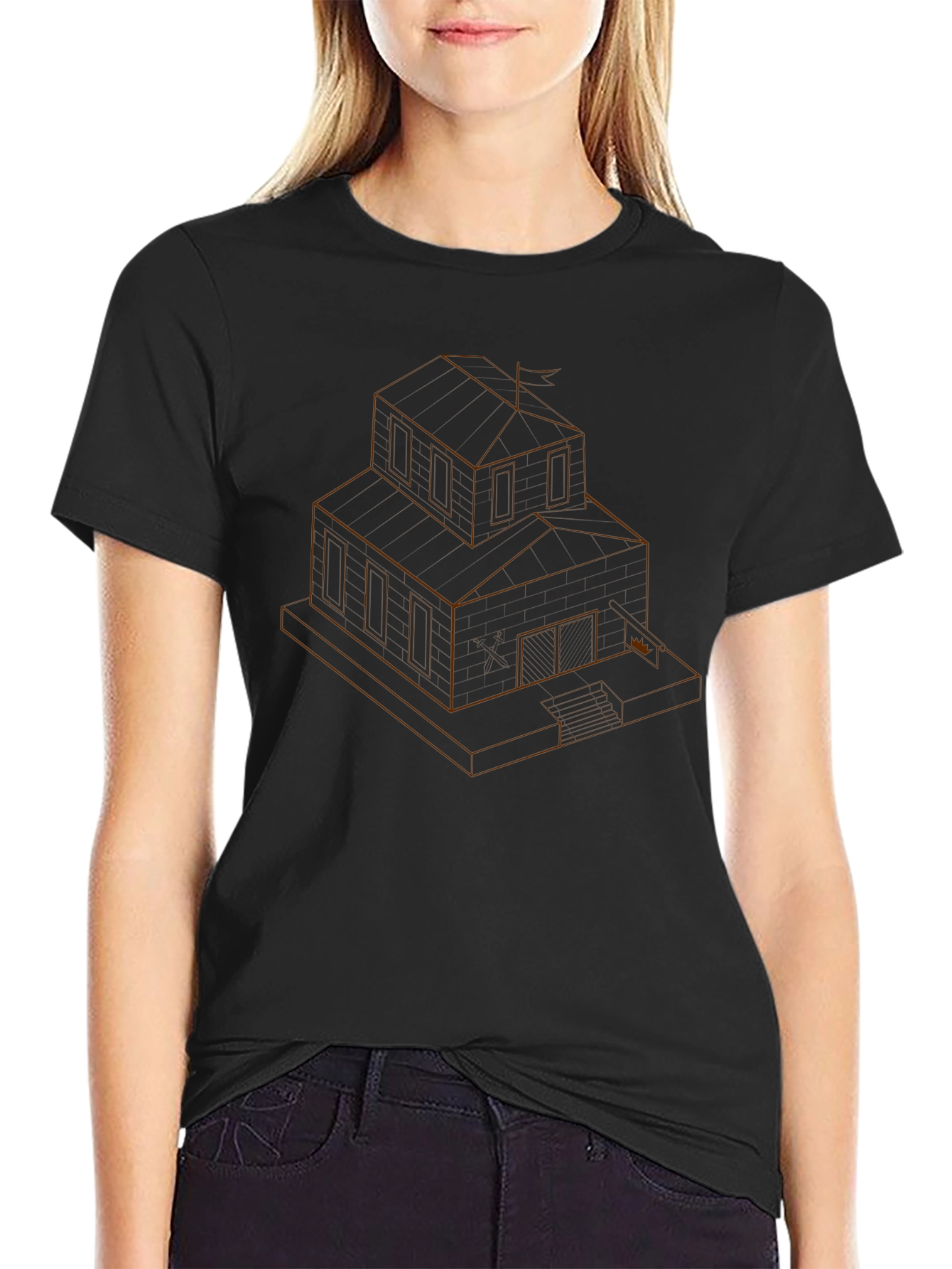 Modern Architect House Graphic T-Shirt